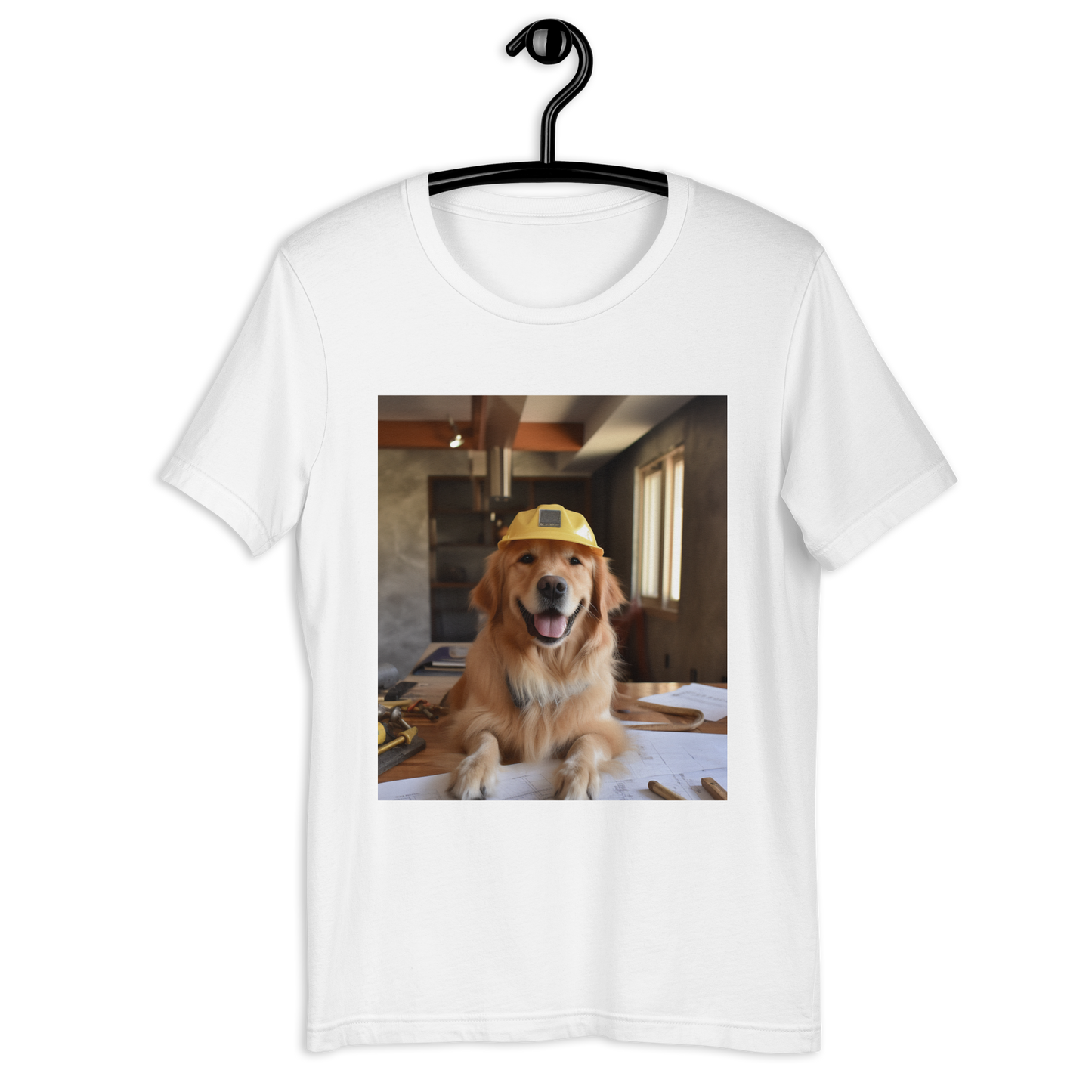 Golden Retriever Architect Unisex t-shirt