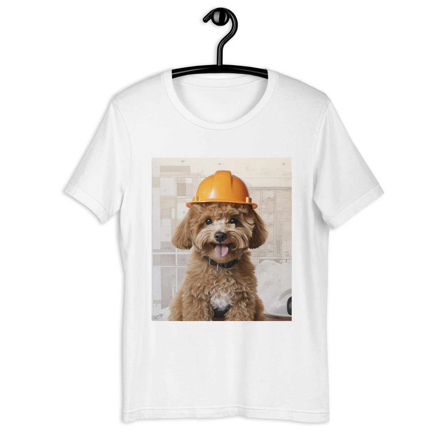 Poodle Architect Unisex t-shirt