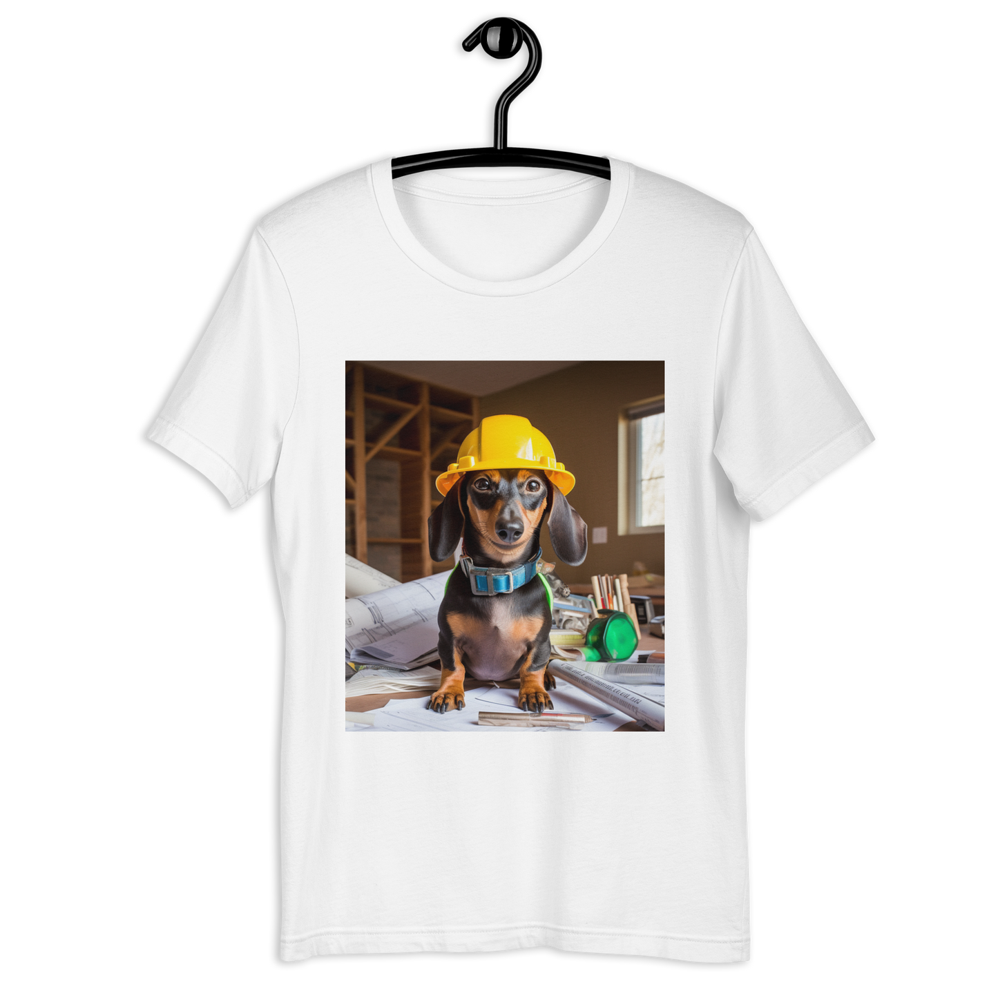 Dachshund Architect Unisex t-shirt