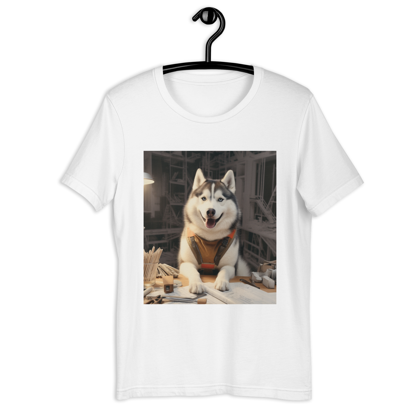 Siberian Husky Architect Unisex t-shirt