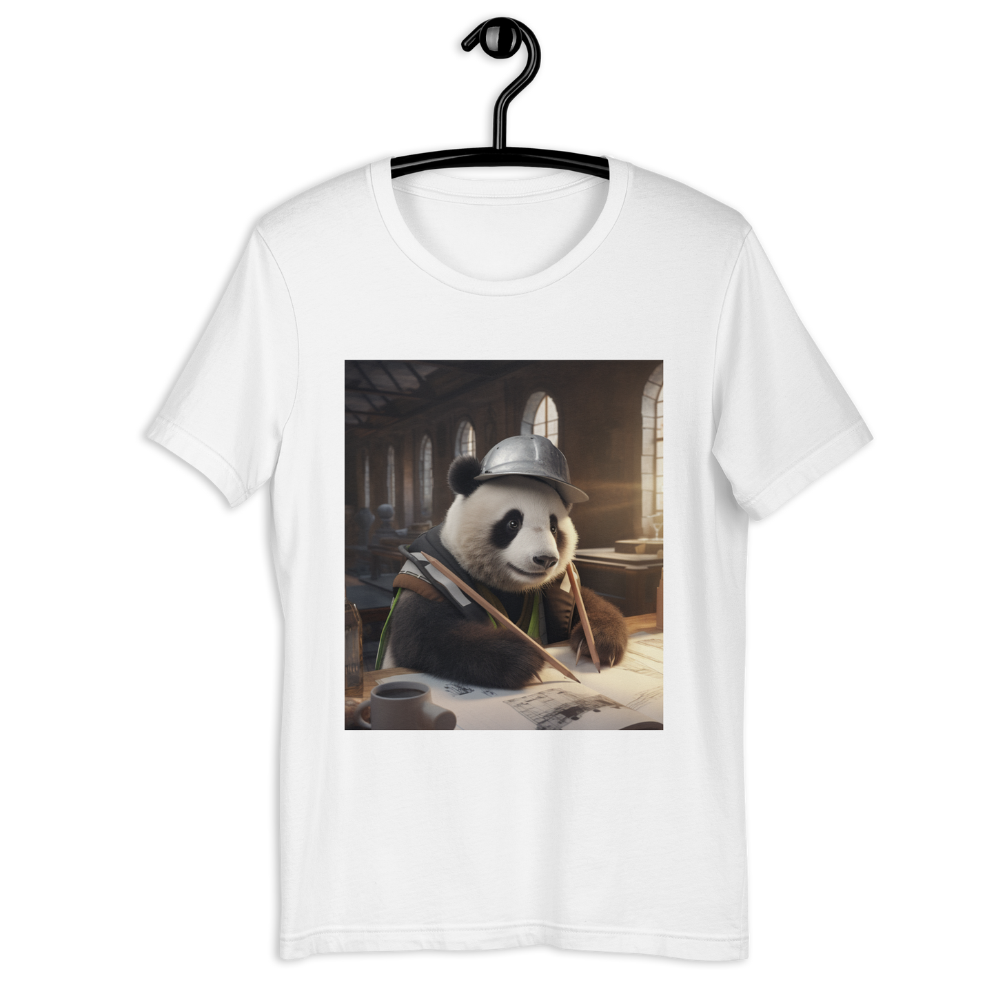 Panda Architect Unisex t-shirt