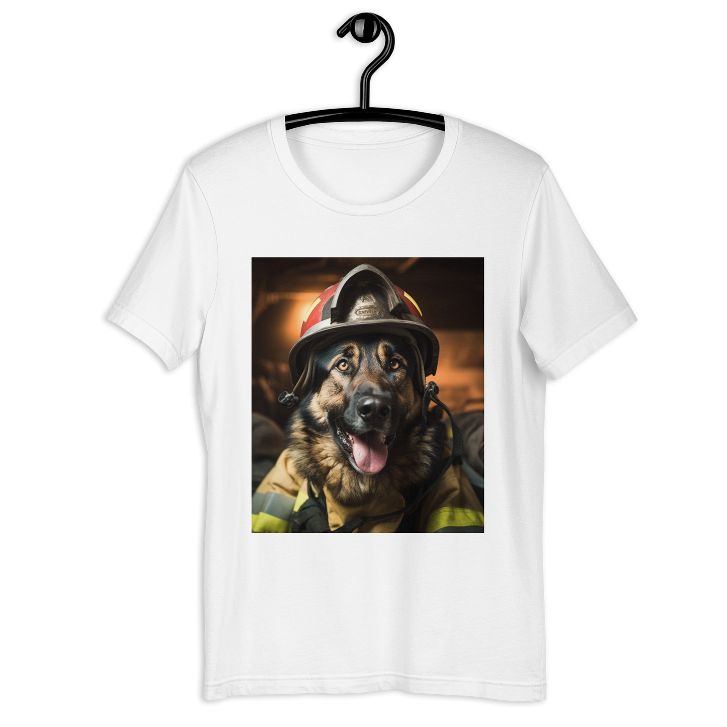 German Shepherd Firefighter Unisex t-shirt