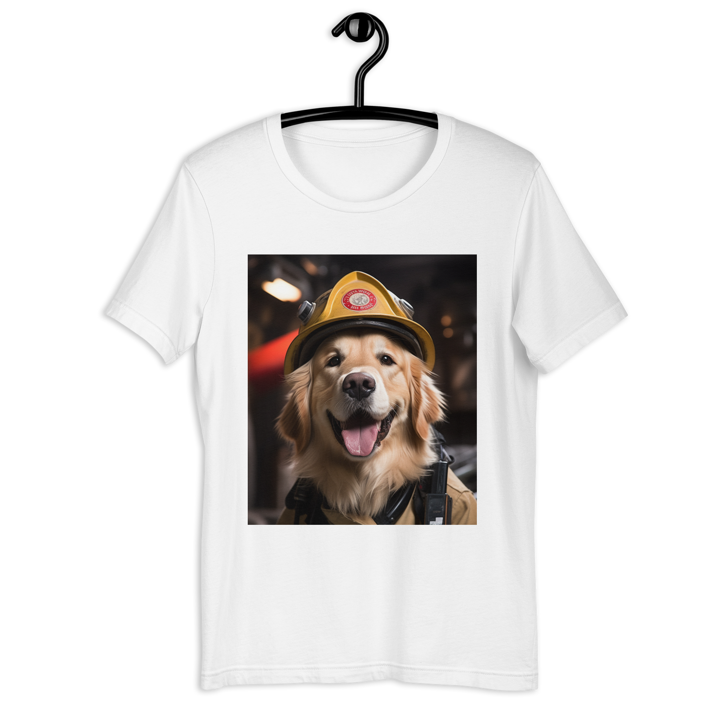 Golden Retriever Firefighter Unisex t-shirt