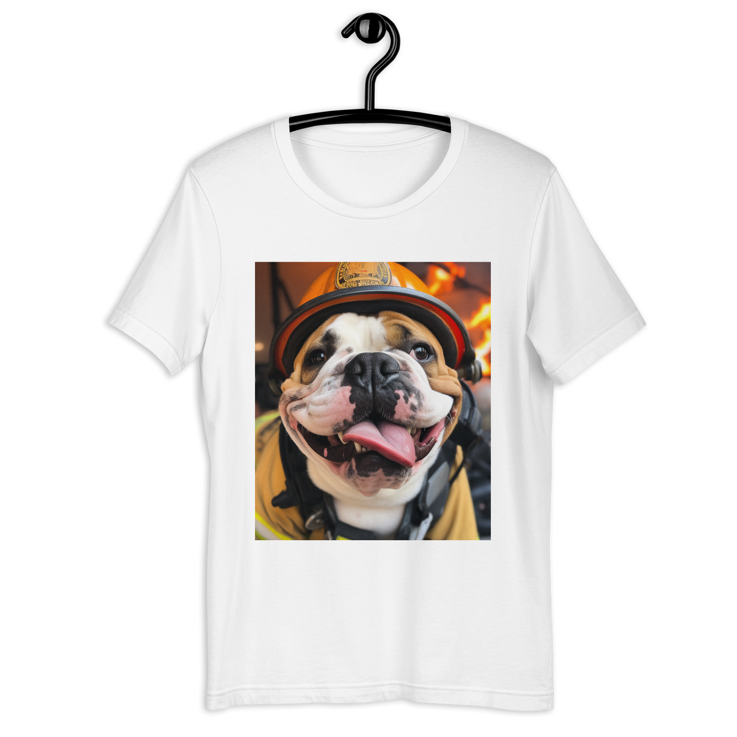 Bulldog Firefighter Unisex t-shirt