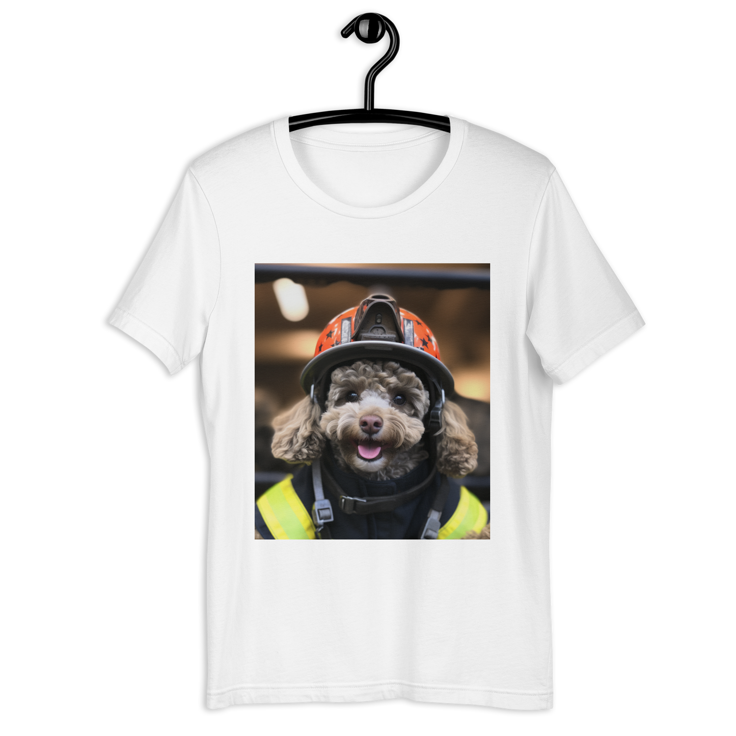 Poodle Firefighter Unisex t-shirt