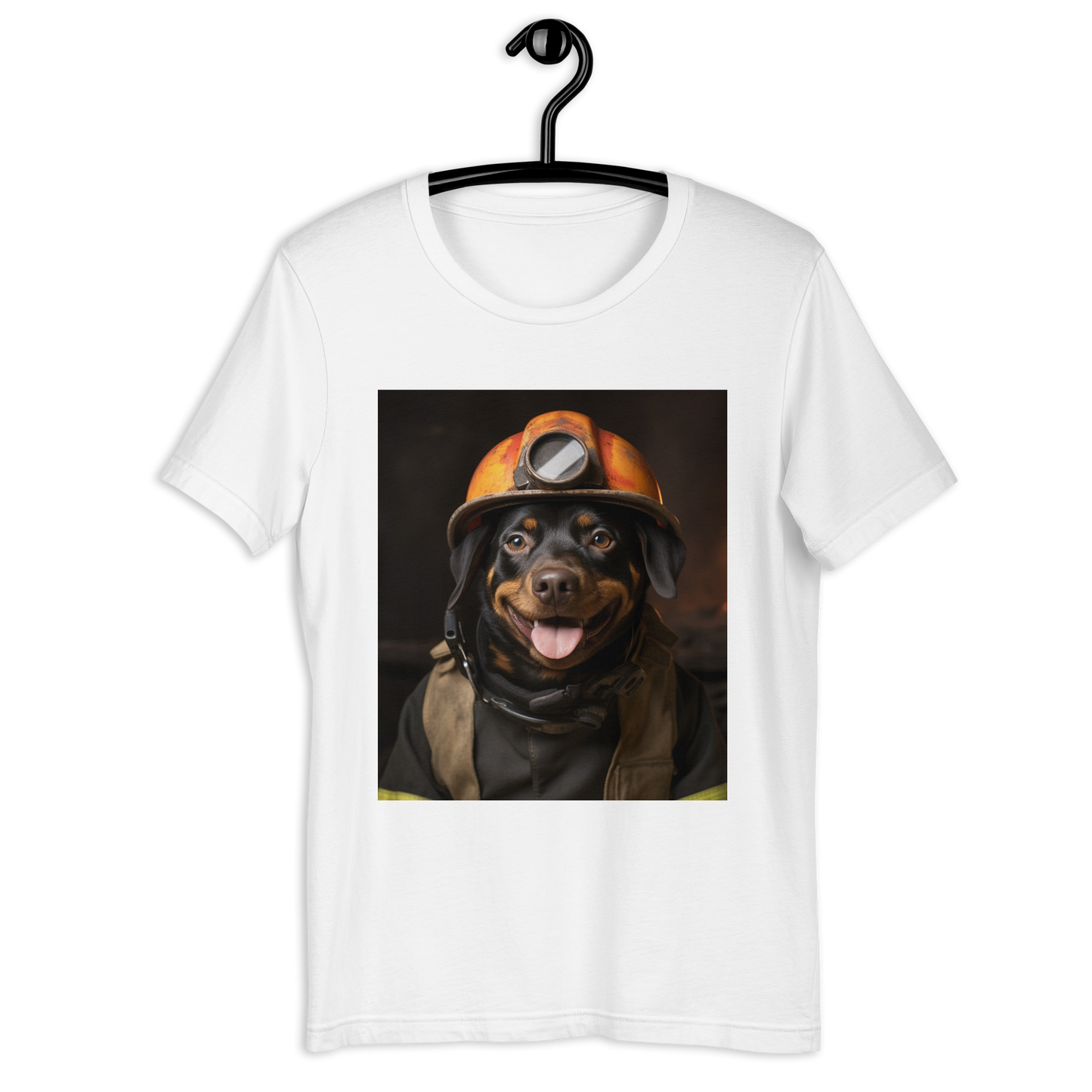 Rottweiler Firefighter Unisex t-shirt