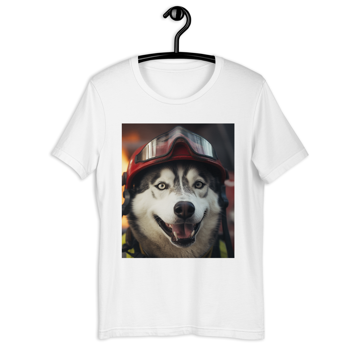 Siberian Husky Firefighter Unisex t-shirt