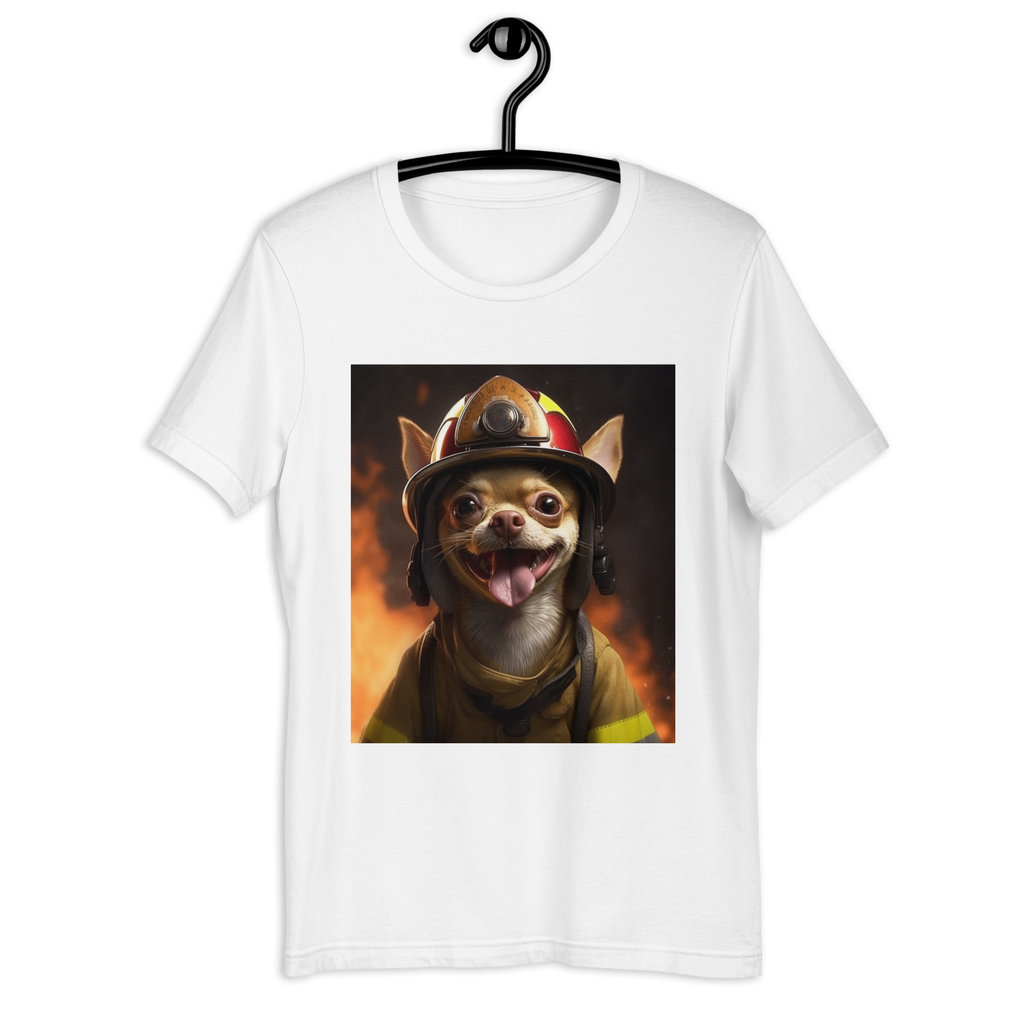 Chihuahua Firefighter Unisex t-shirt