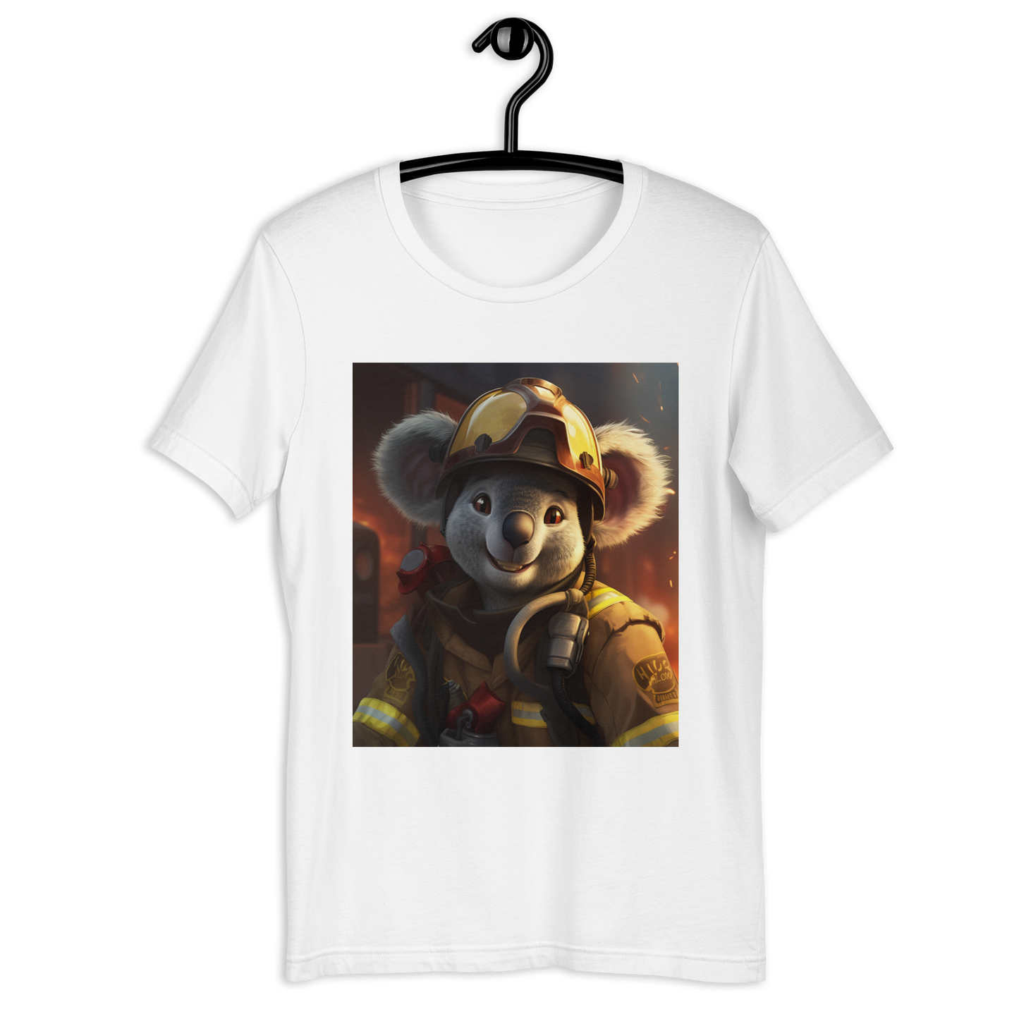 Koala Firefighter Unisex t-shirt