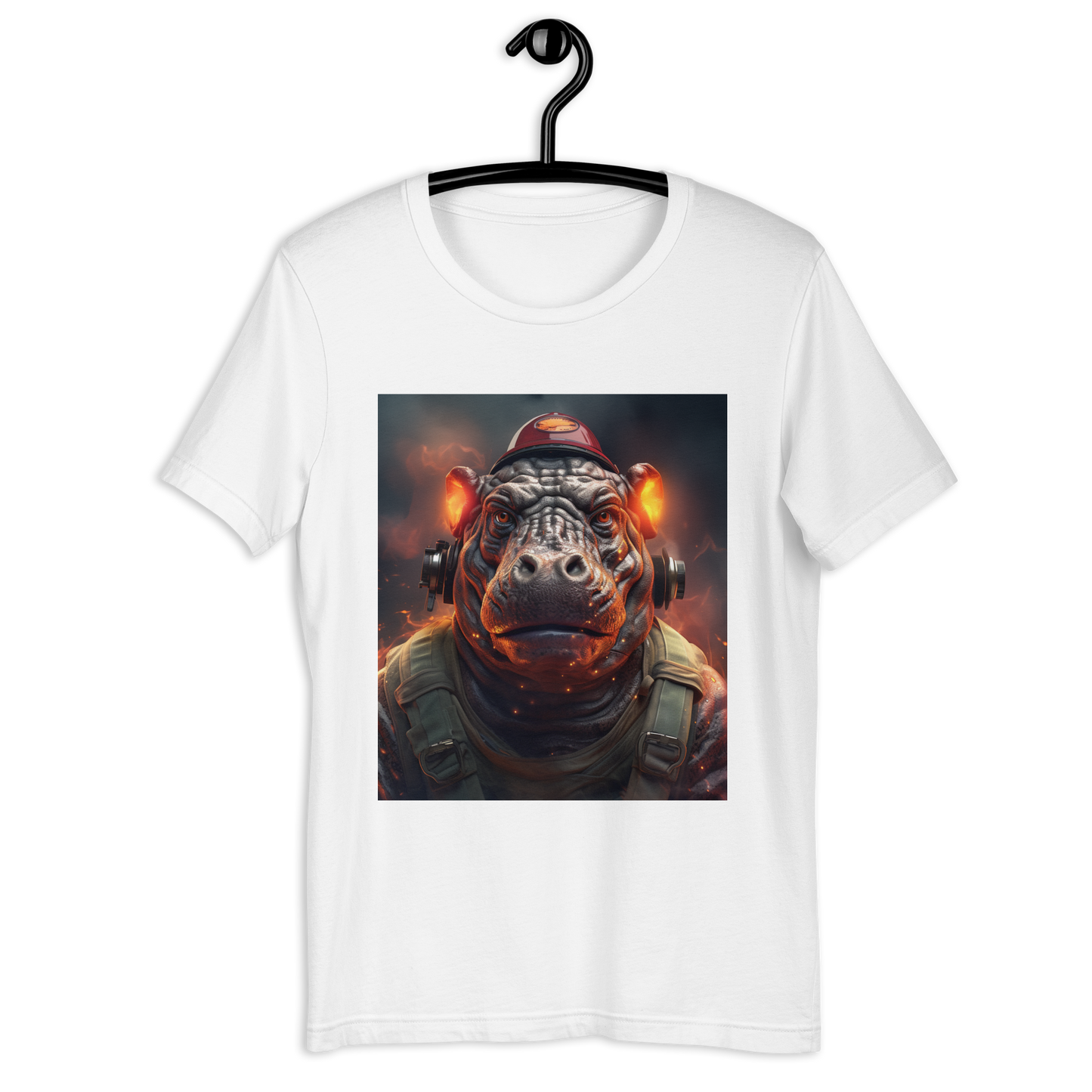 Hippo Firefighter Unisex t-shirt