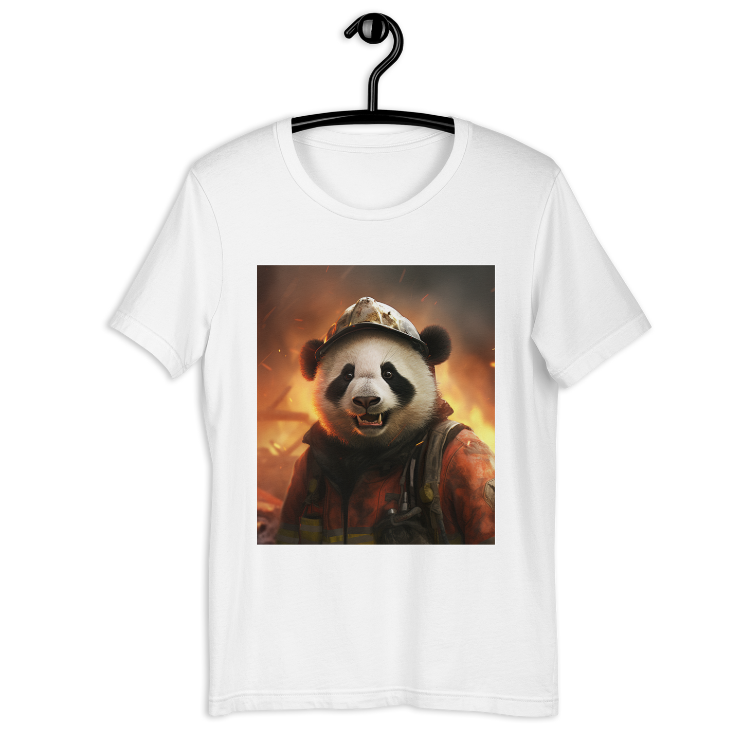 Panda Firefighter Unisex t-shirt