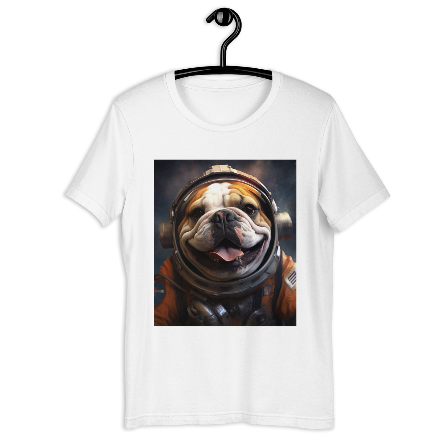 Bulldog Astronaut Unisex t-shirt