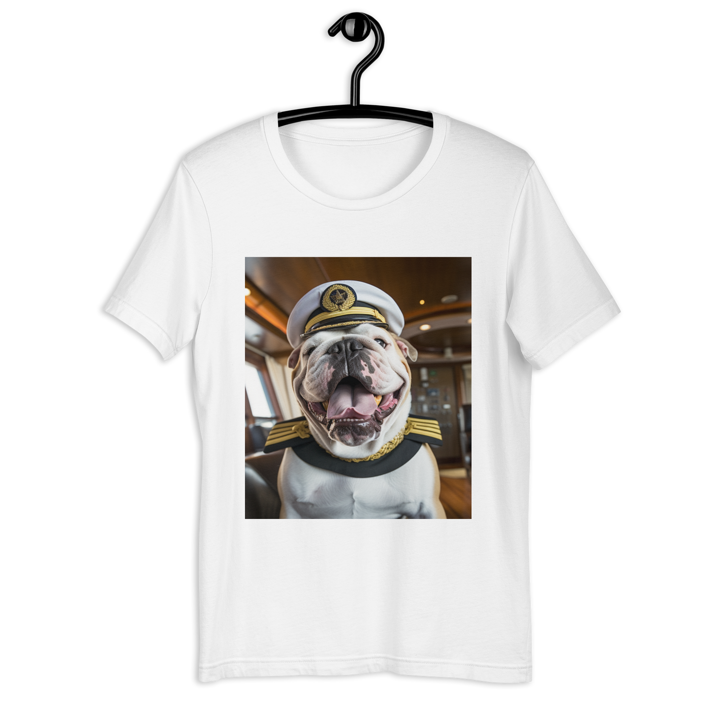 Bulldog CruiseShipCaptain Unisex t-shirt