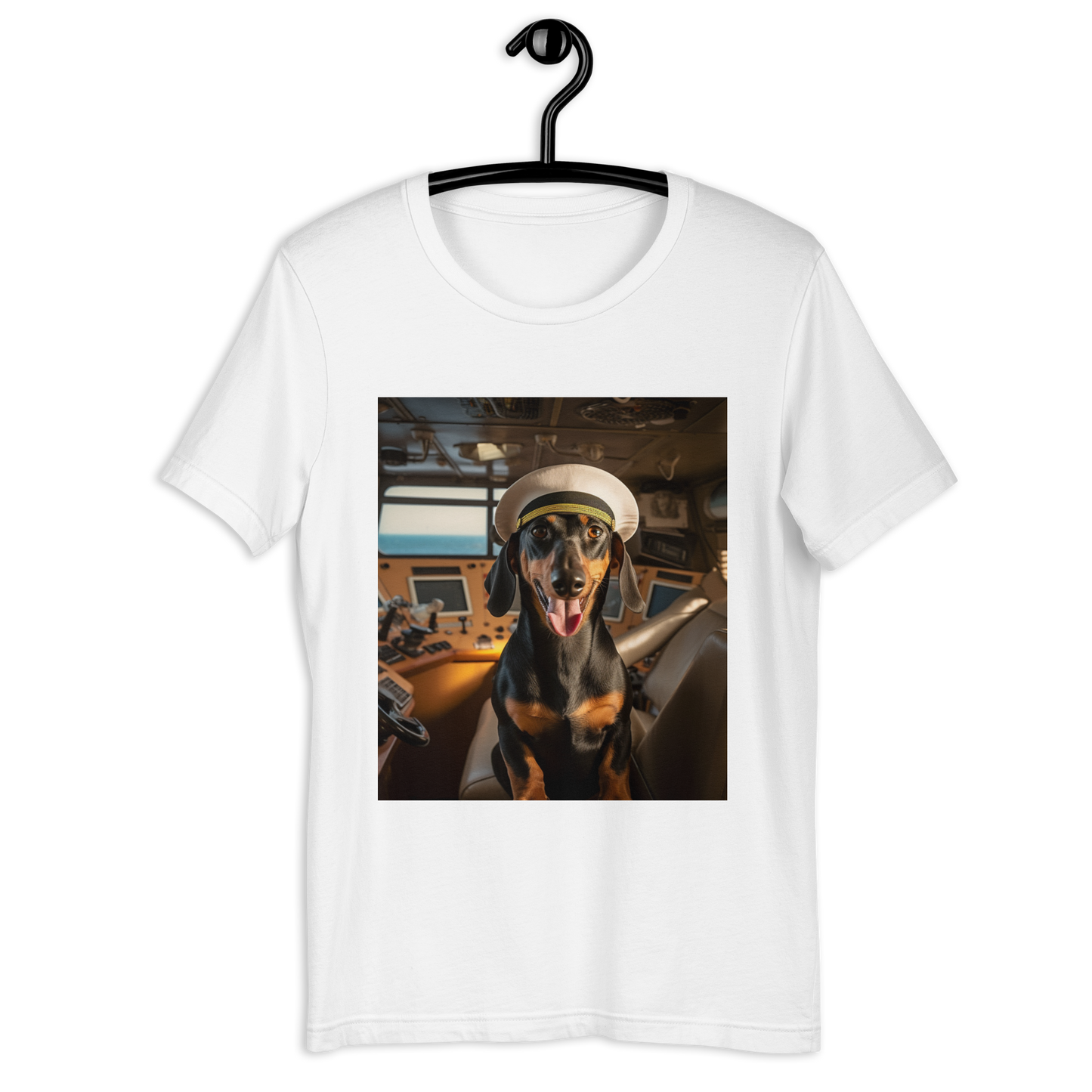 Dachshund CruiseShipCaptain Unisex t-shirt