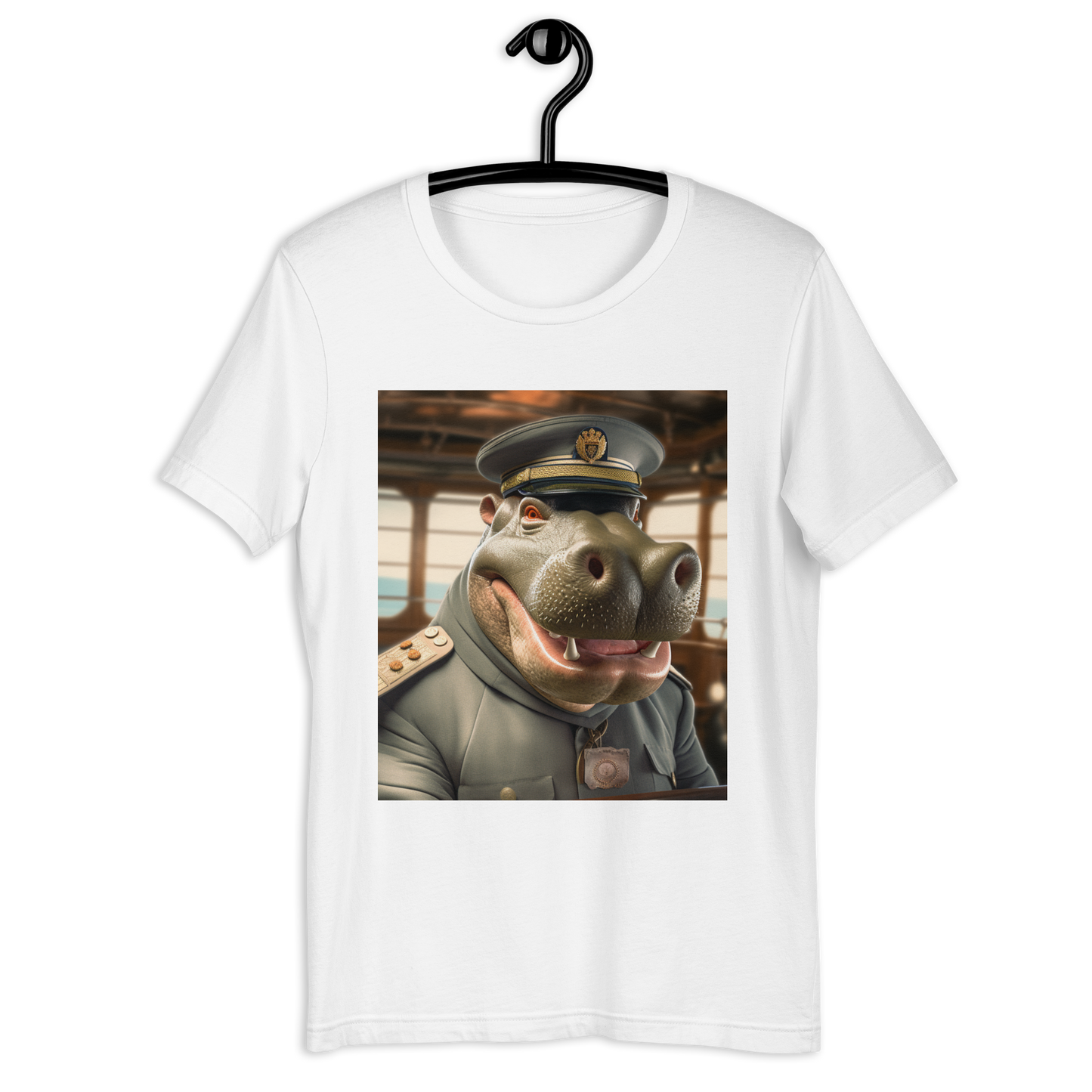 Hippo CruiseShipCaptain Unisex t-shirt