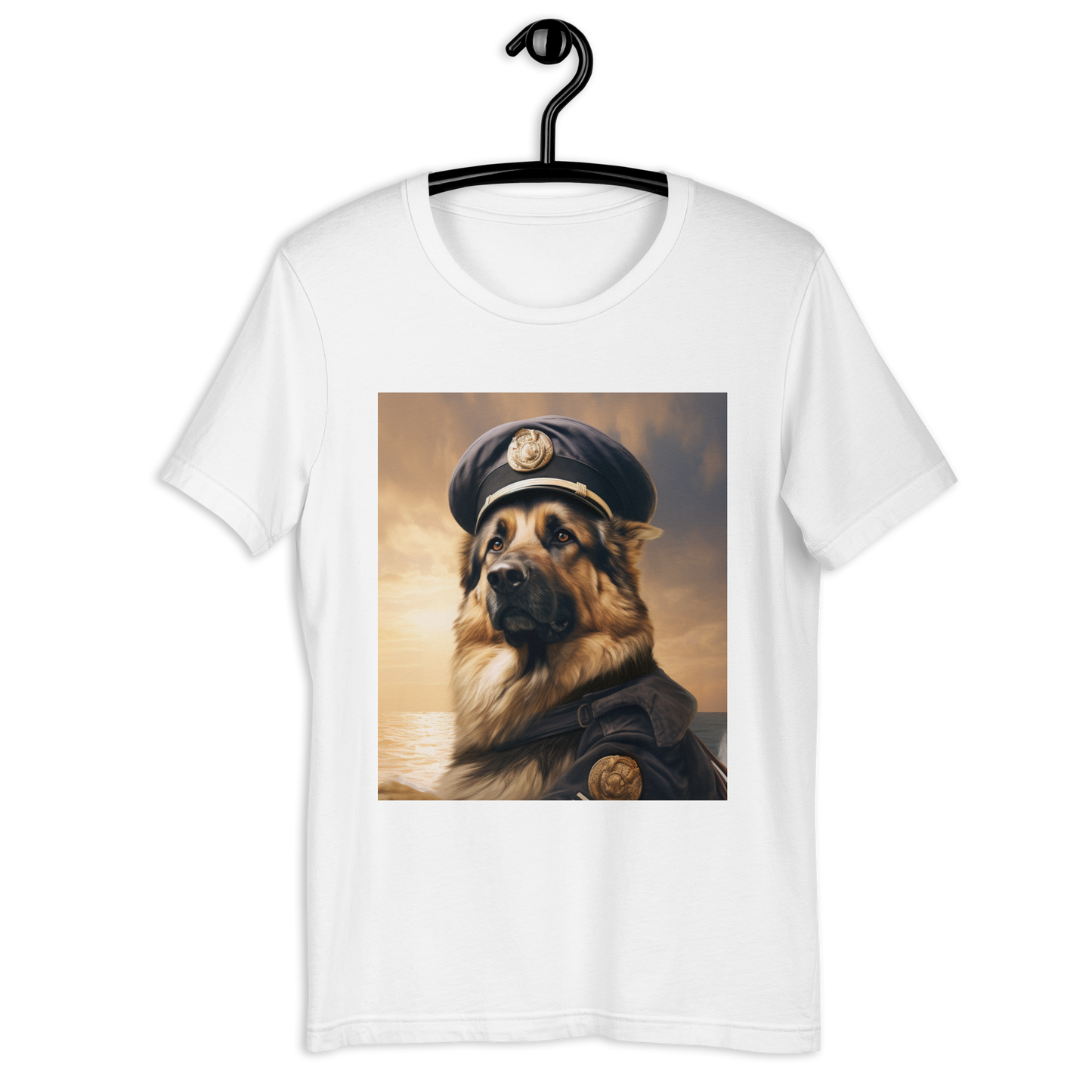 German Shepherd NavyOfficer Unisex t-shirt