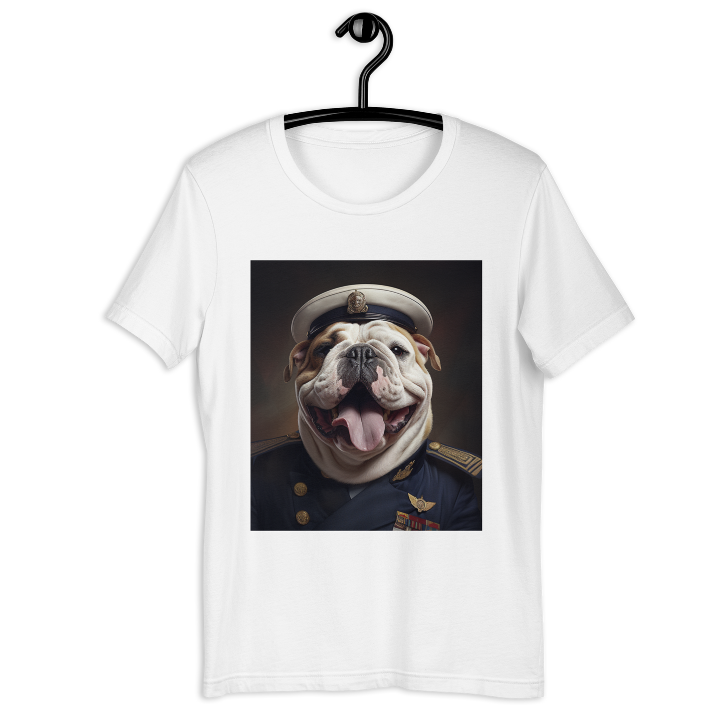 Bulldog NavyOfficer Unisex t-shirt