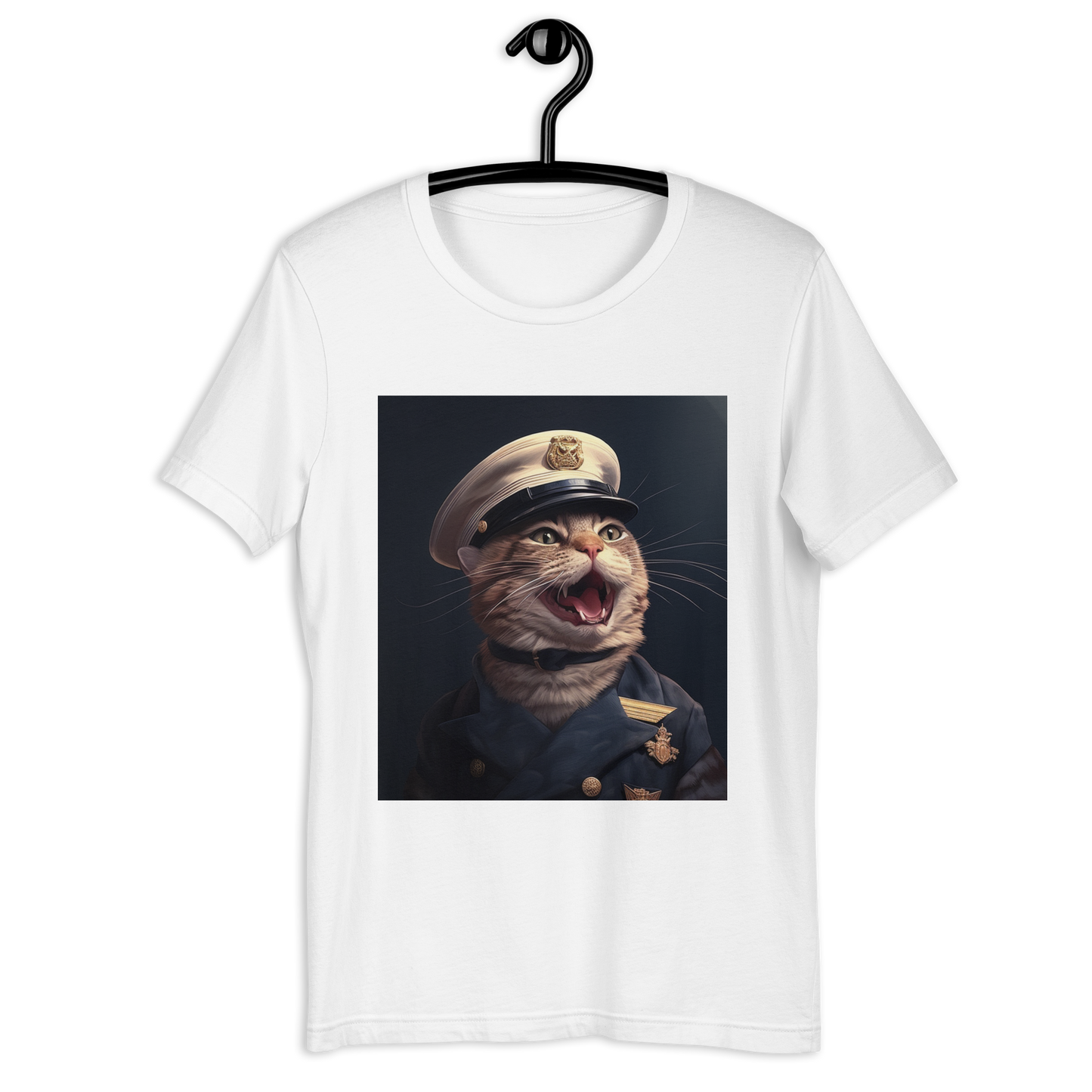 Domestic Shorthair NavyOfficer Unisex t-shirt