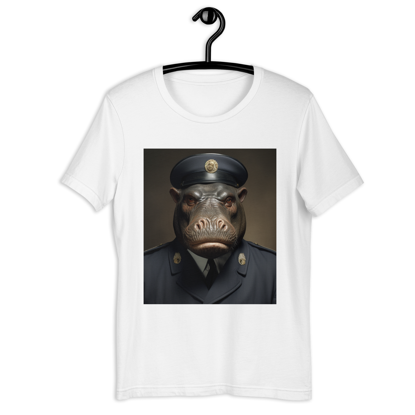 Hippo NavyOfficer Unisex t-shirt