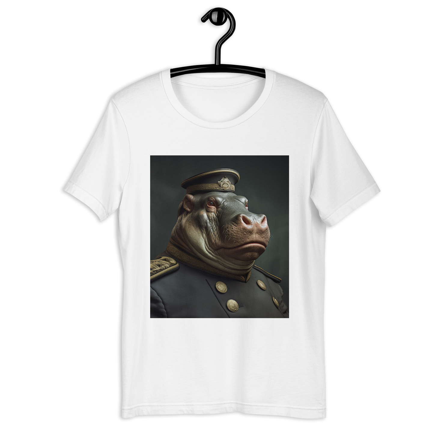 Hippo NavyOfficer Unisex t-shirt