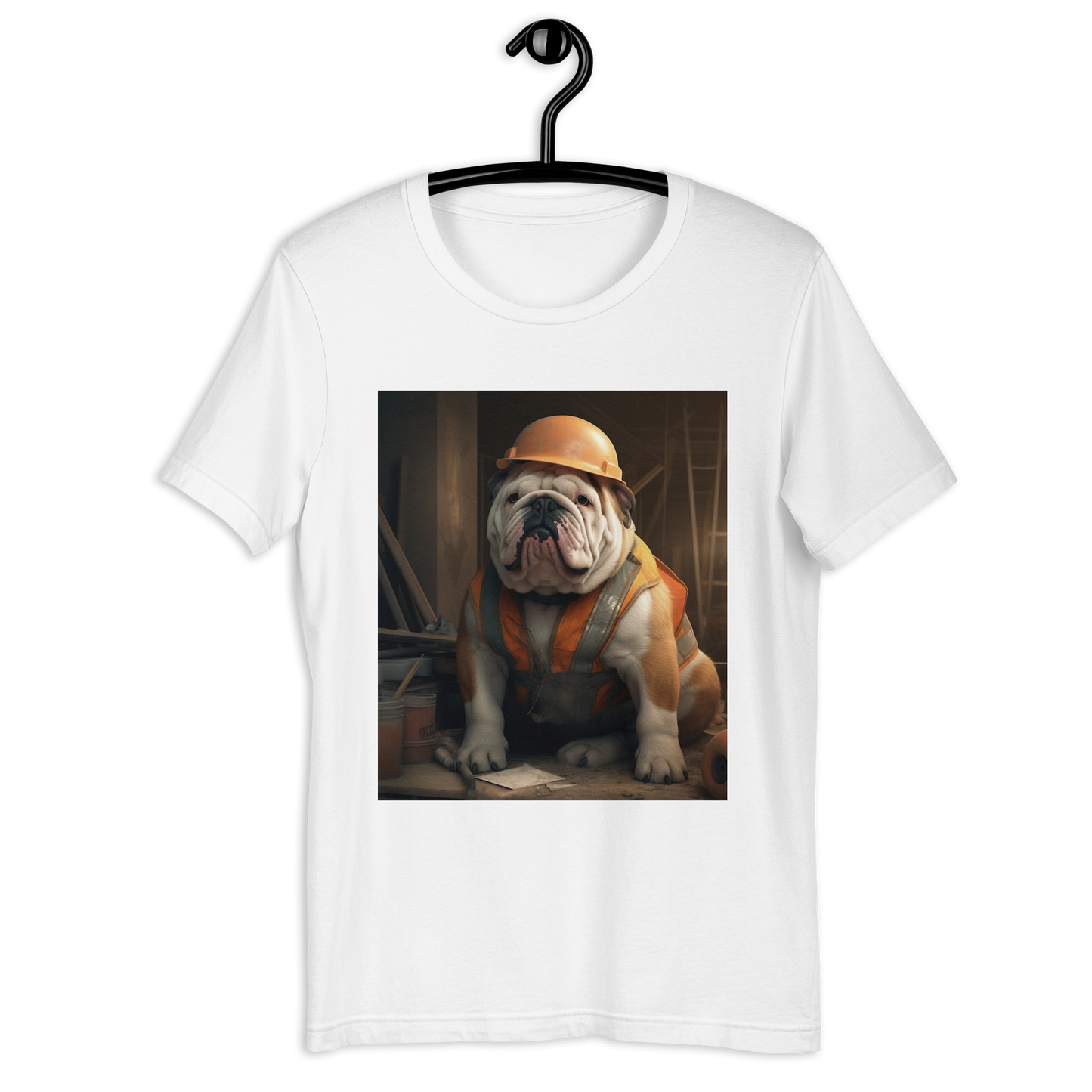 Bulldog ConstructionWorker Unisex t-shirt