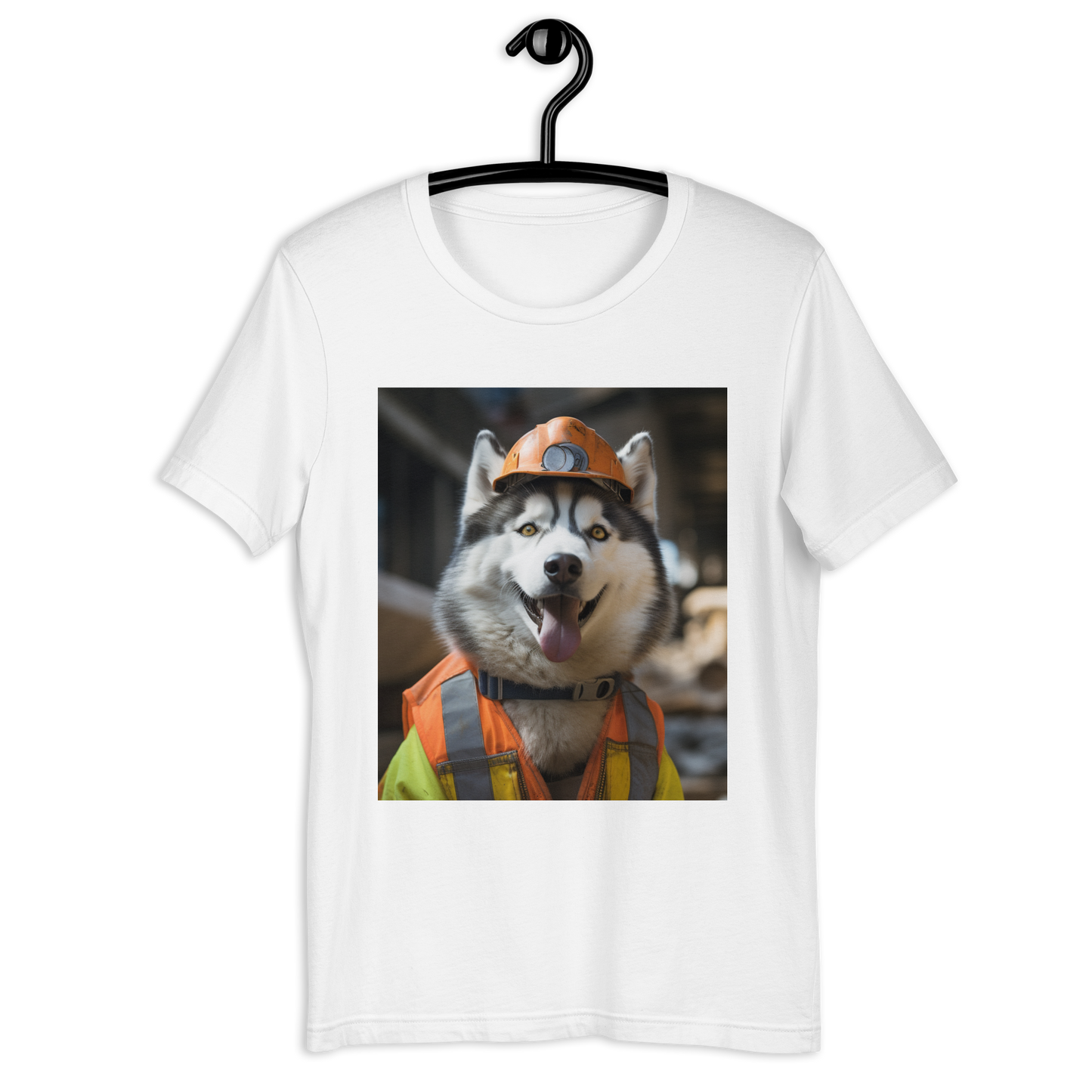 Siberian Husky ConstructionWorker Unisex t-shirt