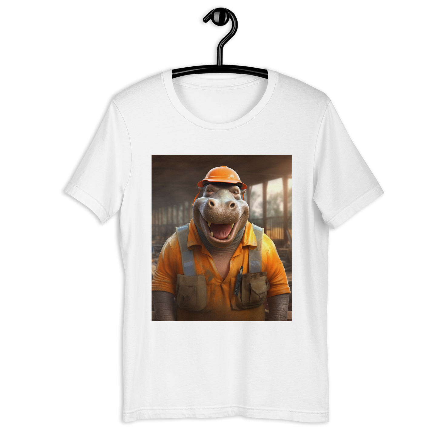 Hippo ConstructionWorker Unisex t-shirt