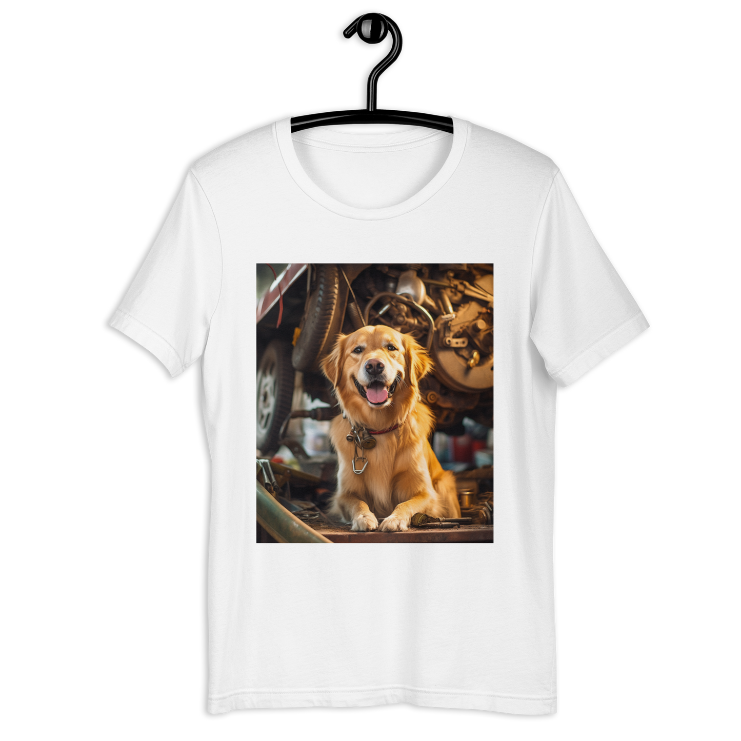 Golden Retriever AutoMechanic Unisex t-shirt