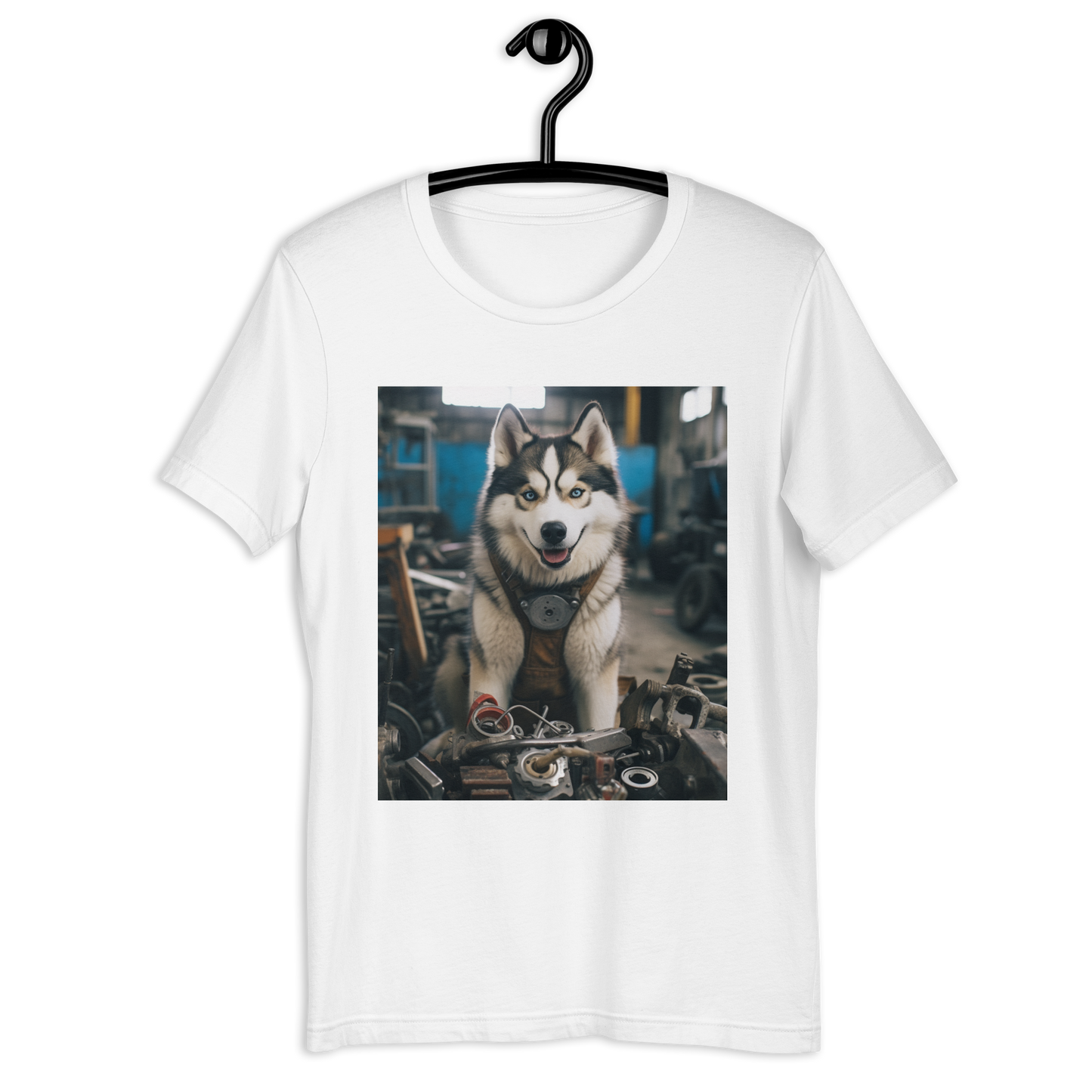 Siberian Husky AutoMechanic Unisex t-shirt