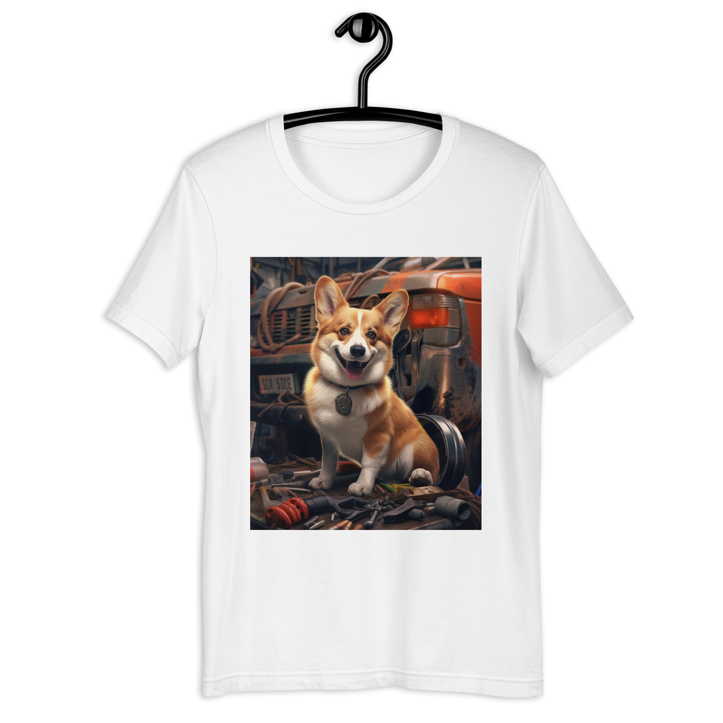 Pembroke Welsh Corgi AutoMechanic Unisex t-shirt