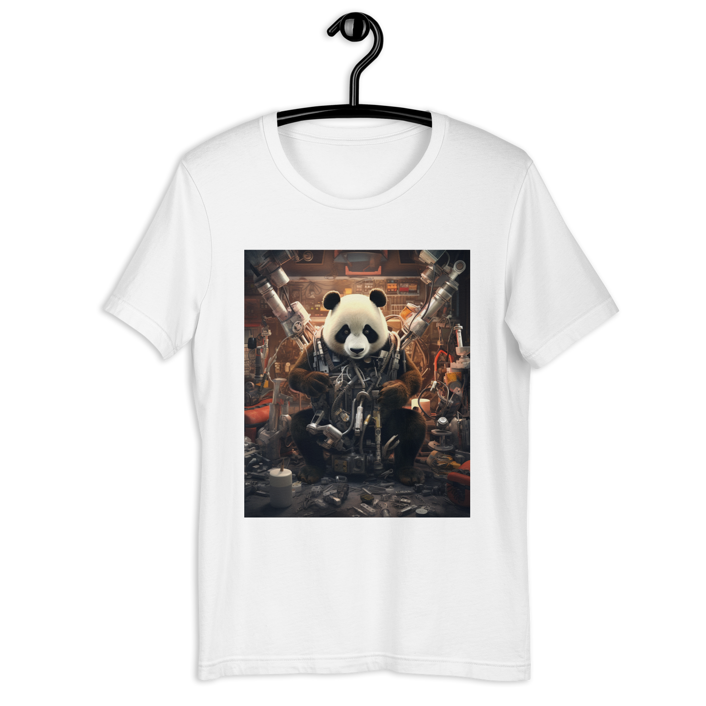 Panda AutoMechanic Unisex t-shirt