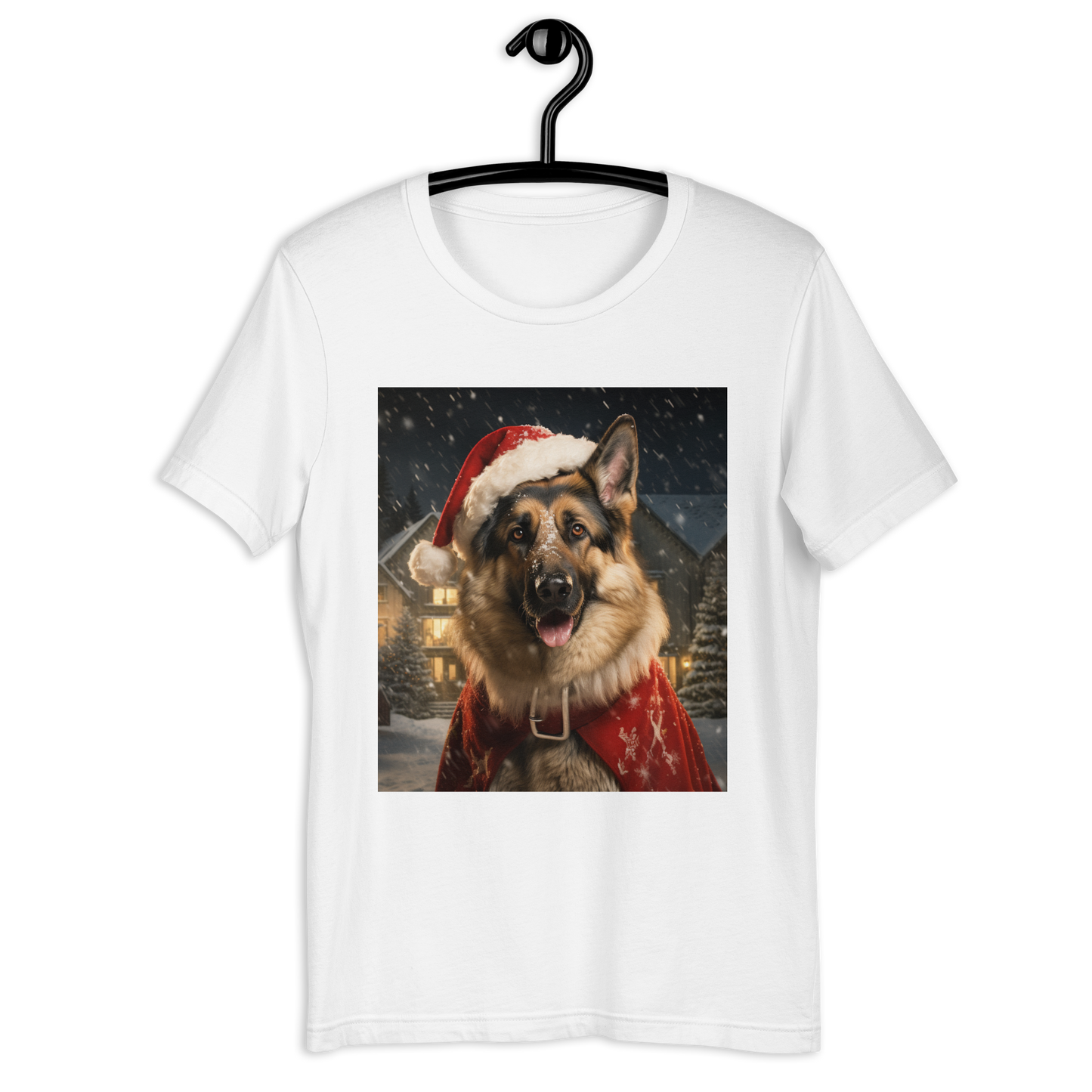 German Shepherd Christmas Unisex t-shirt