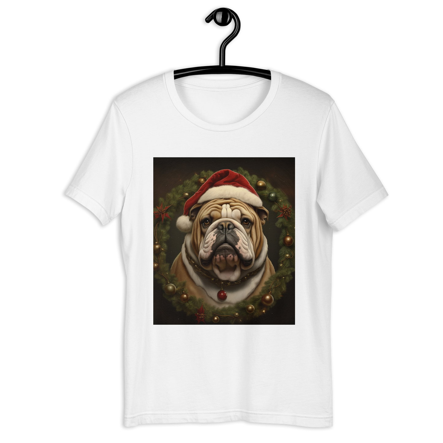 Bulldog Christmas Unisex t-shirt