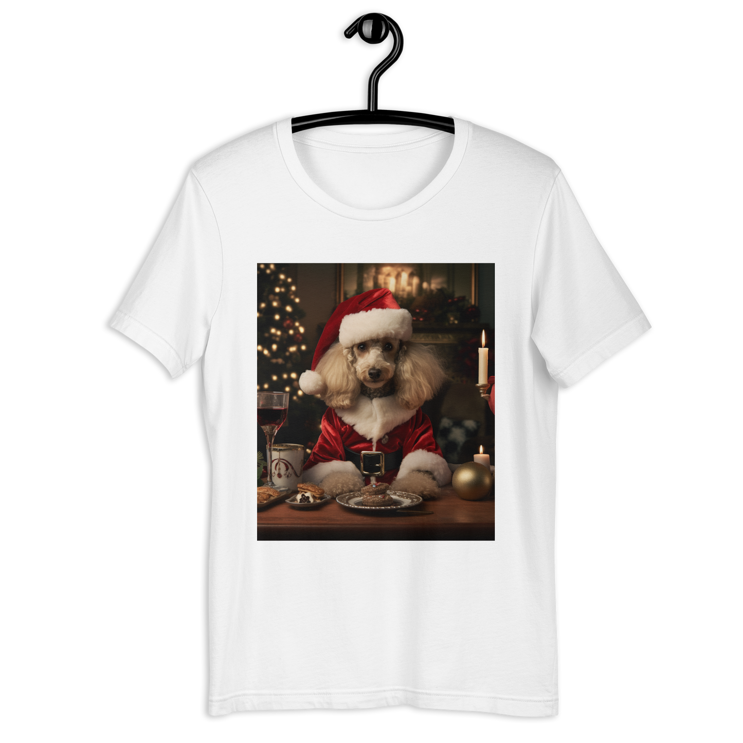 Poodle Christmas Unisex t-shirt