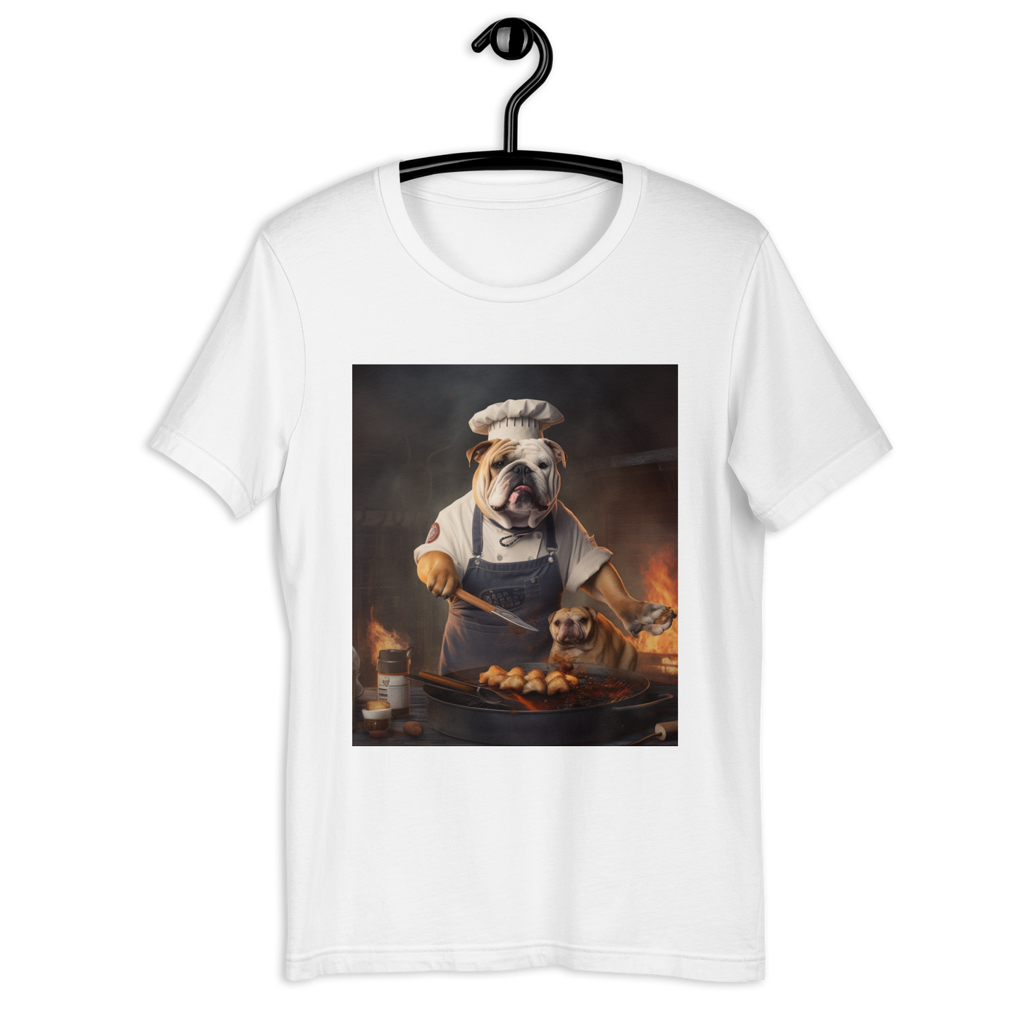 Bulldog Chef Unisex t-shirt