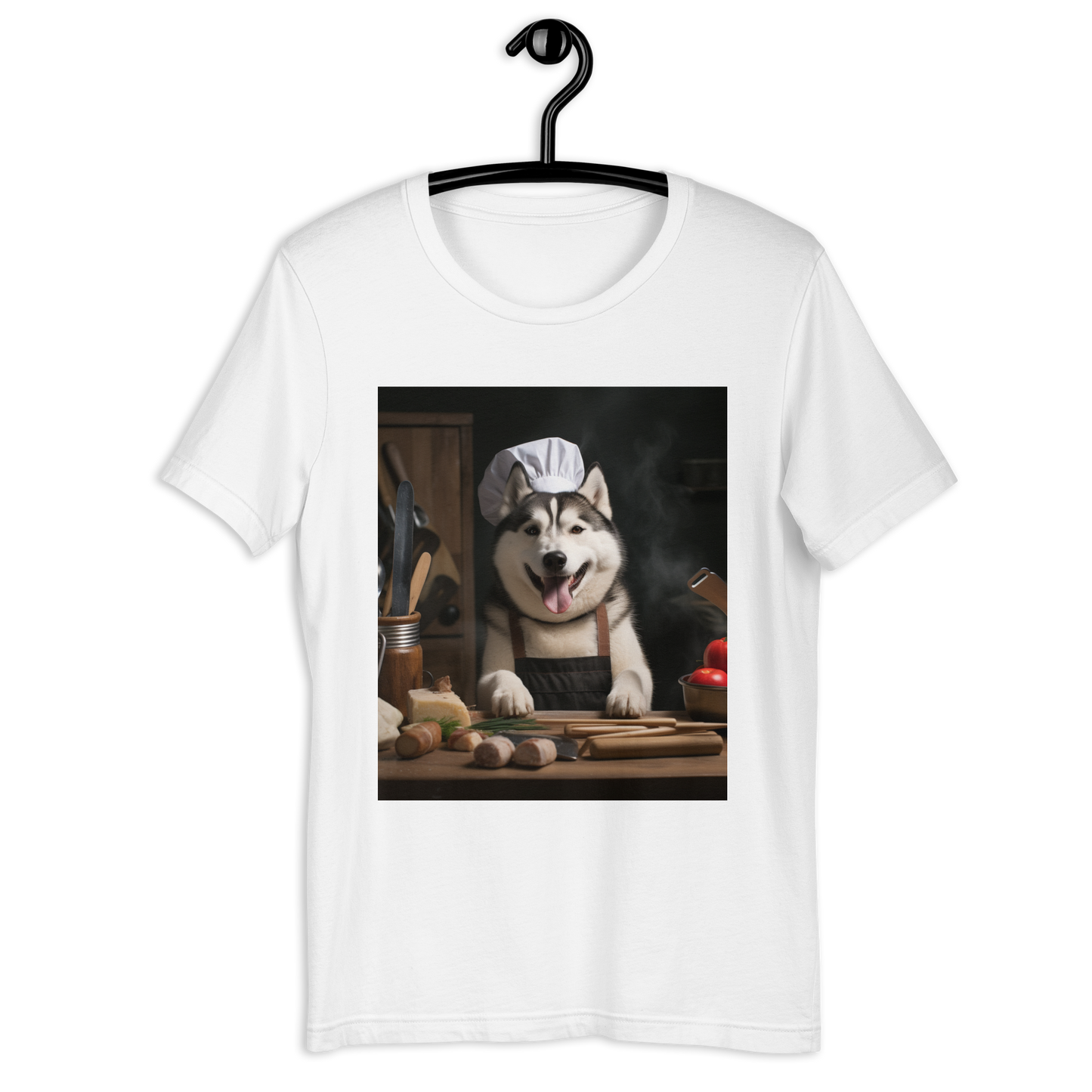 Siberian Husky Chef Unisex t-shirt