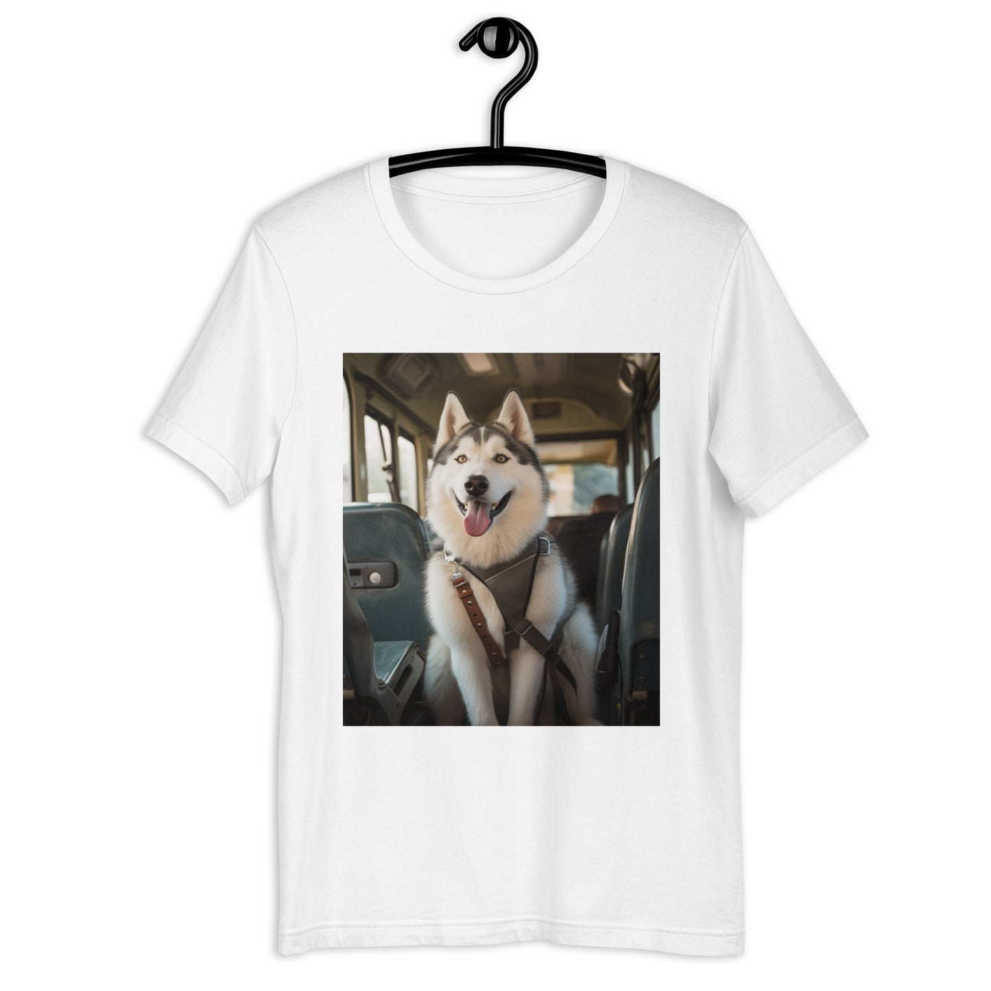 Siberian Husky Bus Driver Unisex t-shirt