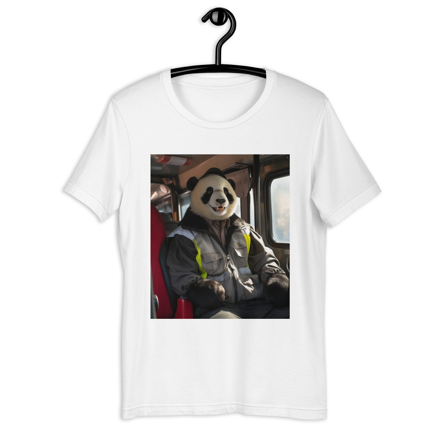 Panda Bus Driver Unisex t-shirt