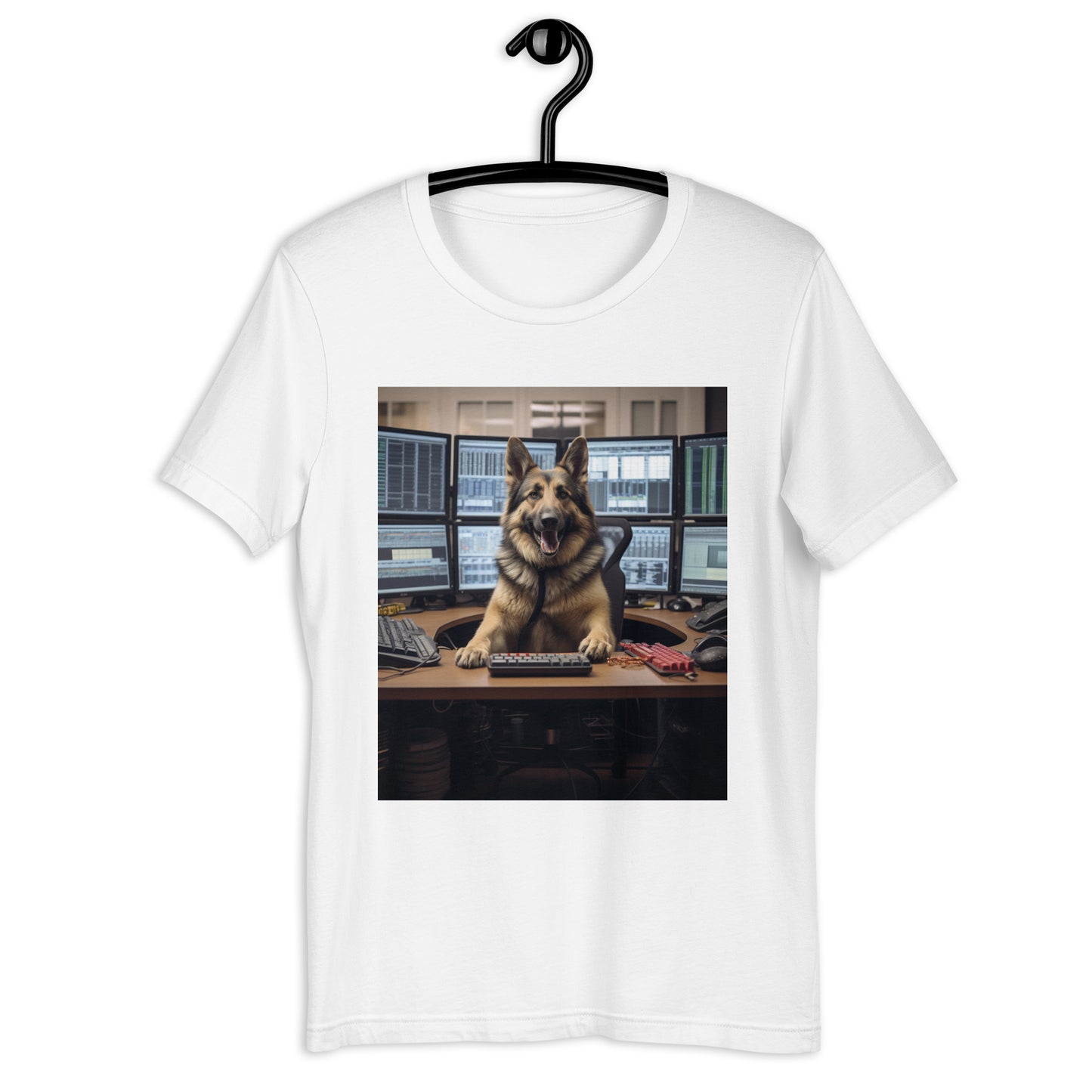 German Shepherd Stock Trader Unisex t-shirt