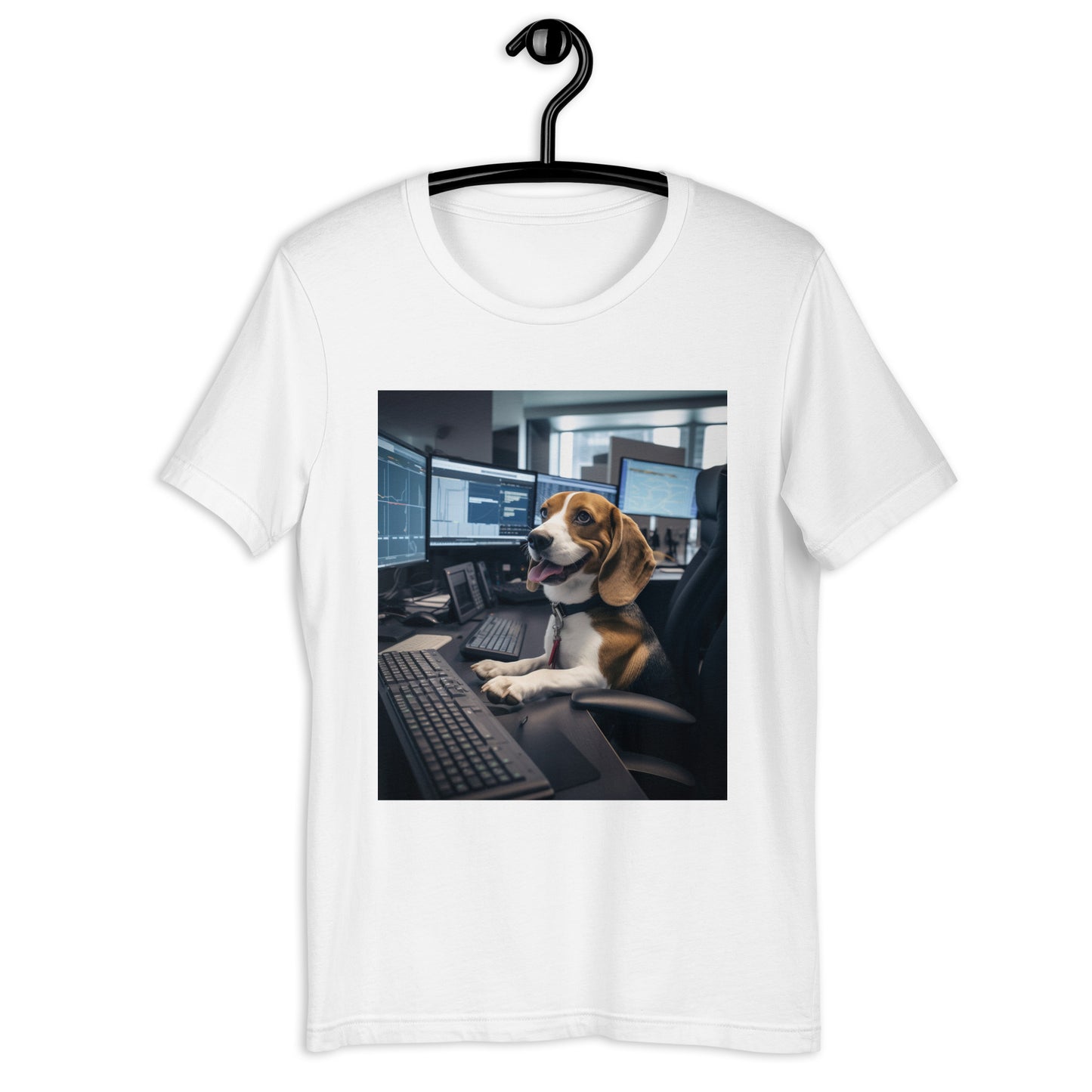 Beagle Stock Trader Unisex t-shirt