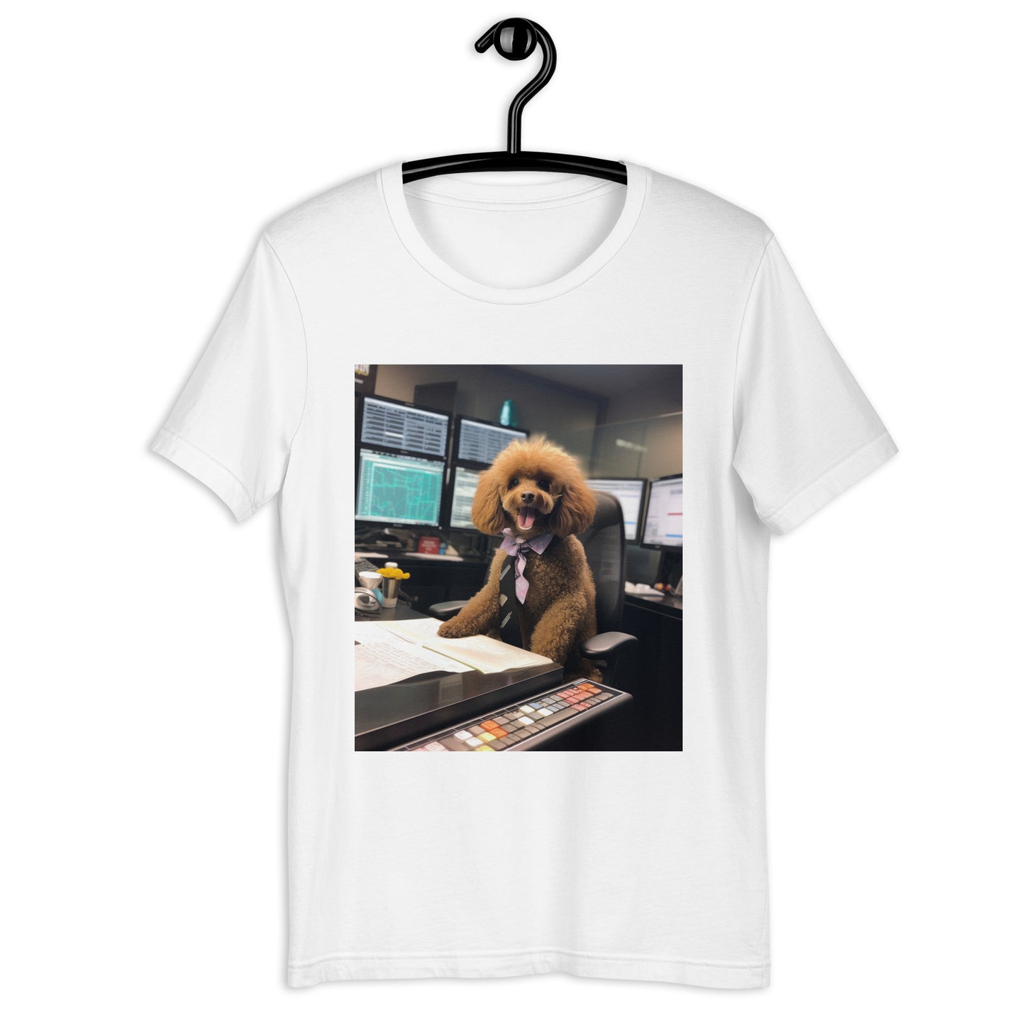 Poodle Stock Trader Unisex t-shirt