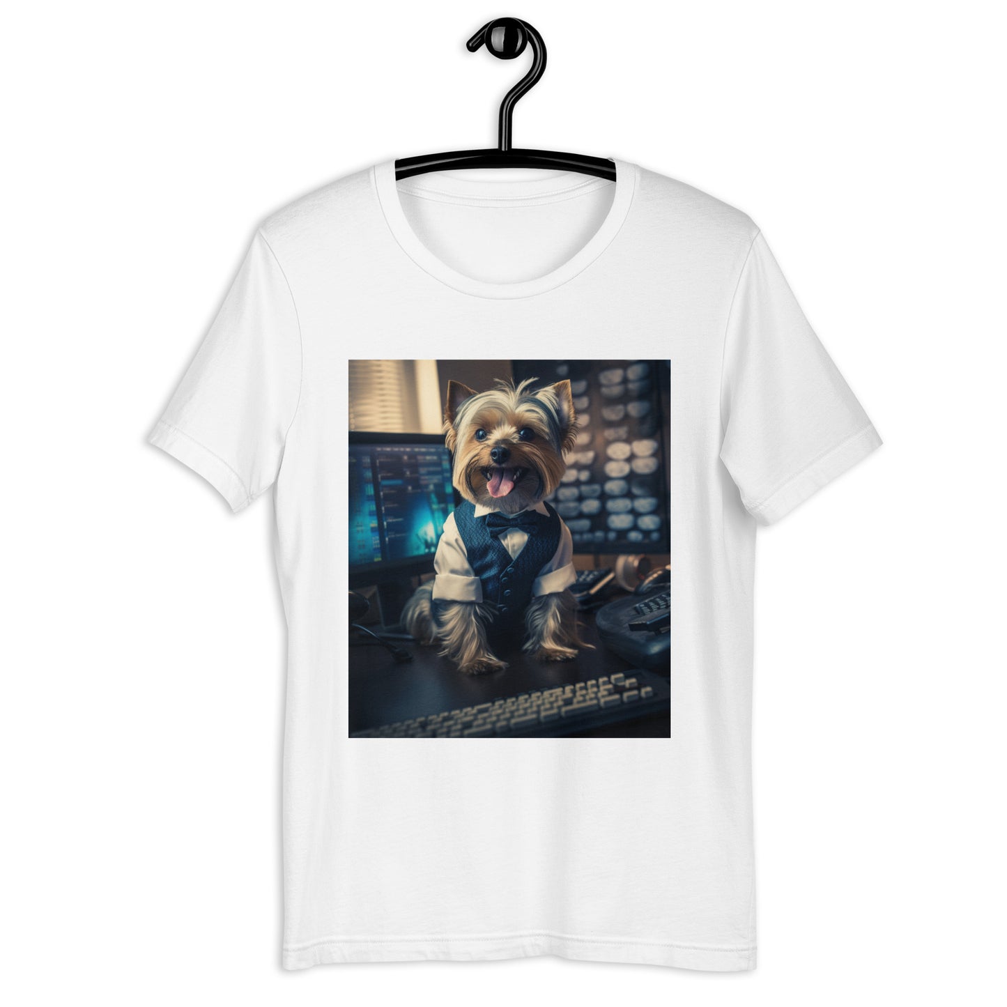 Yorkshire Terrier Stock Trader Unisex t-shirt