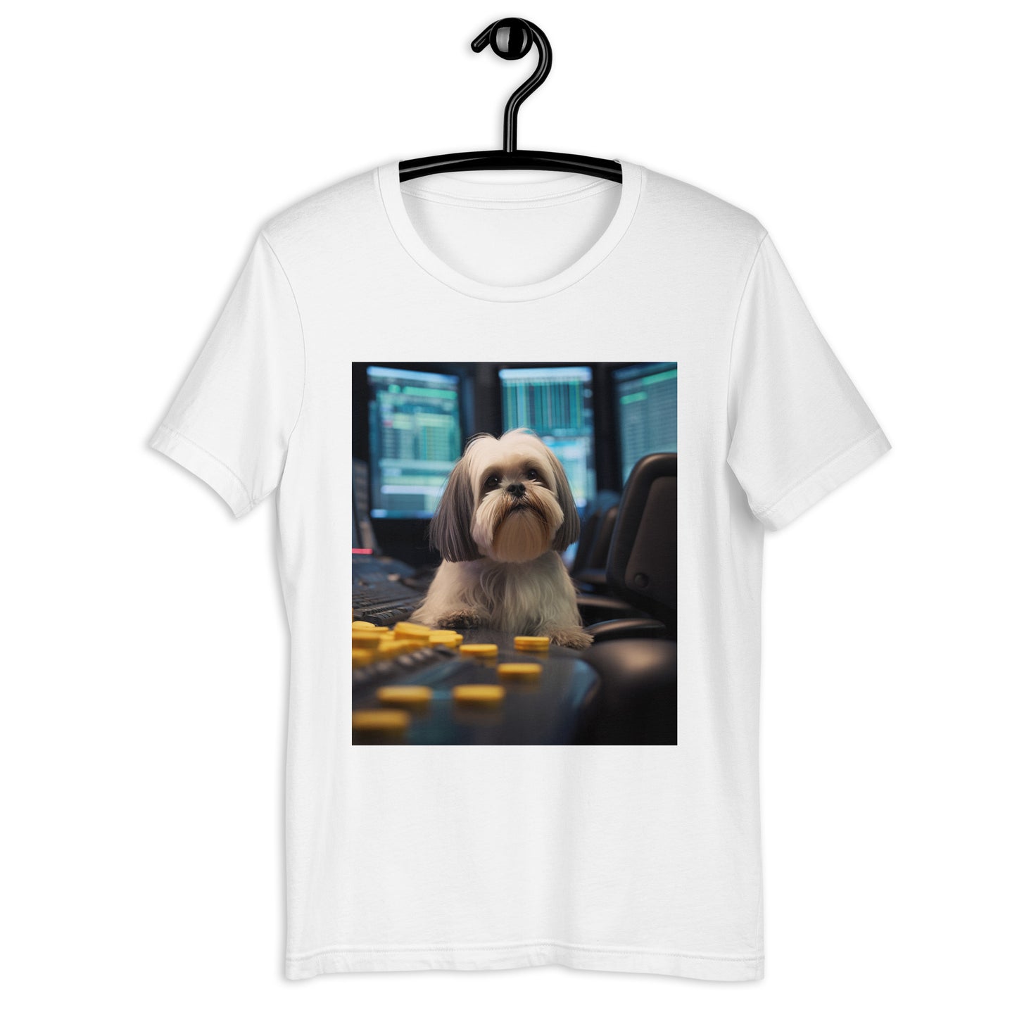 Shih Tzu Stock Trader Unisex t-shirt