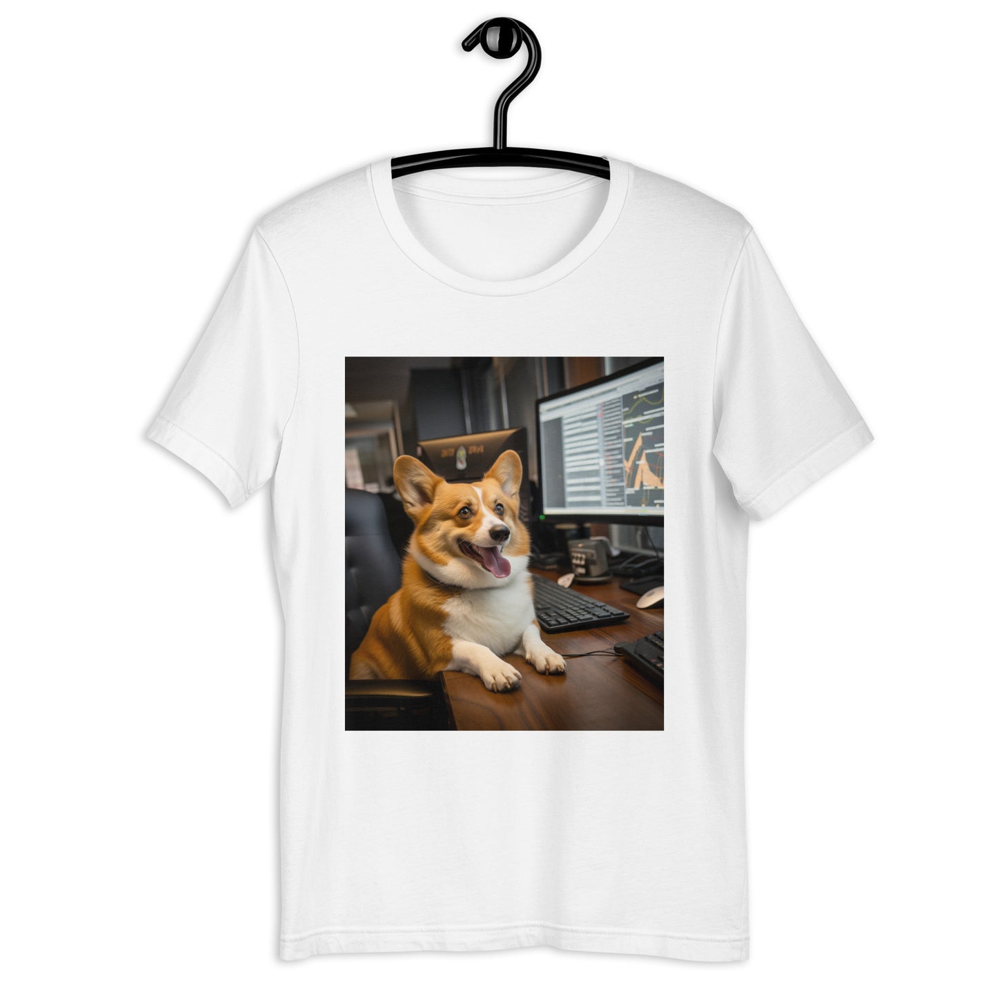 Pembroke Welsh Corgi Stock Trader Unisex t-shirt