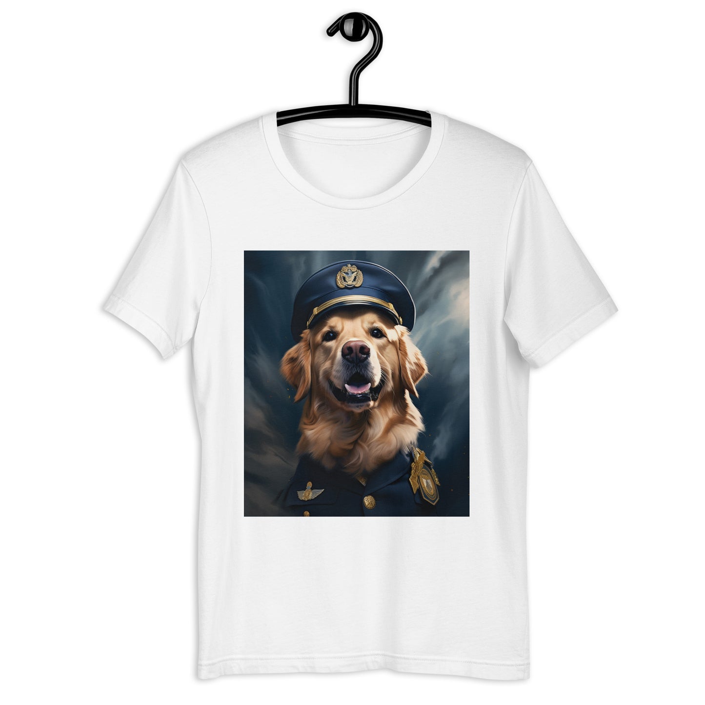 Golden Retriever Air Force Officer Unisex t-shirt