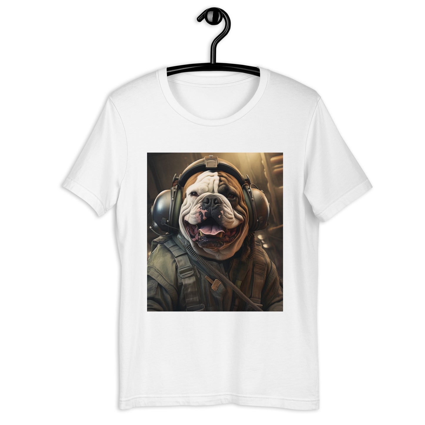 Bulldog Air Force Officer Unisex t-shirt