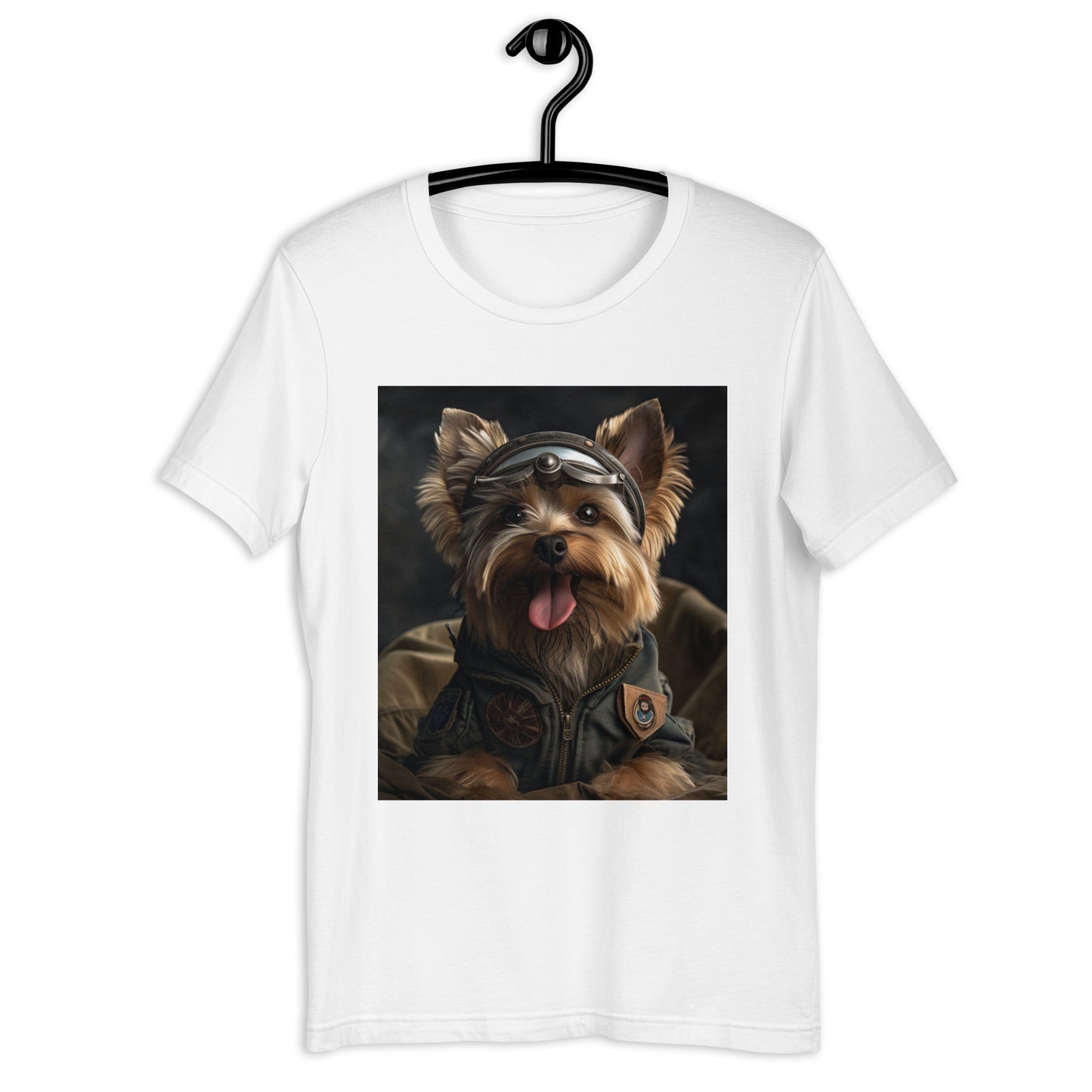 Yorkshire Terrier Air Force Officer Unisex t-shirt