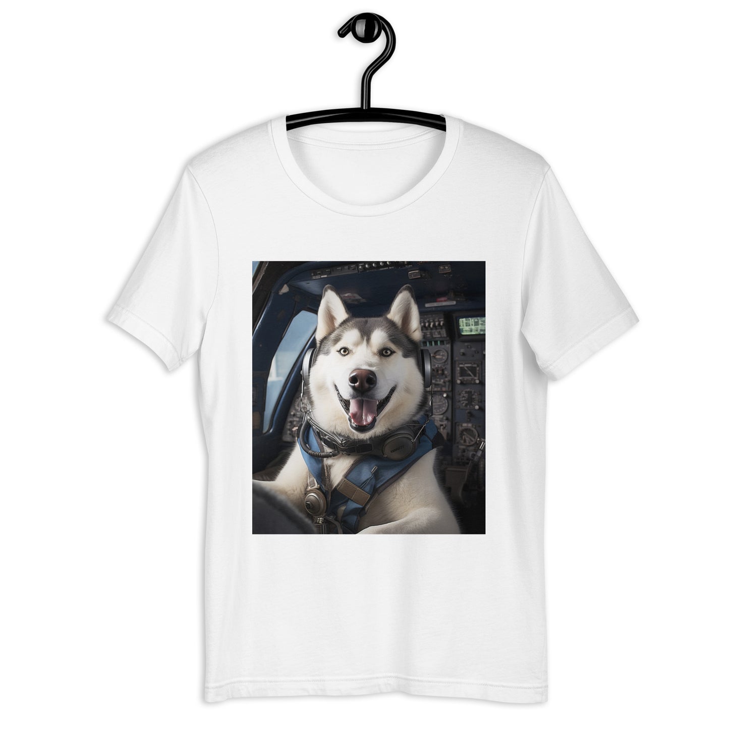 Siberian Husky Air Force Officer Unisex t-shirt