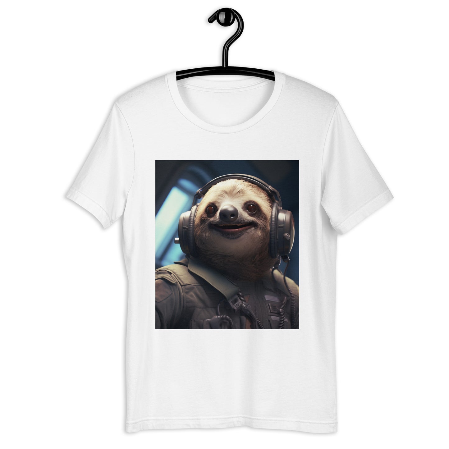 Sloth Air Force Officer Unisex t-shirt