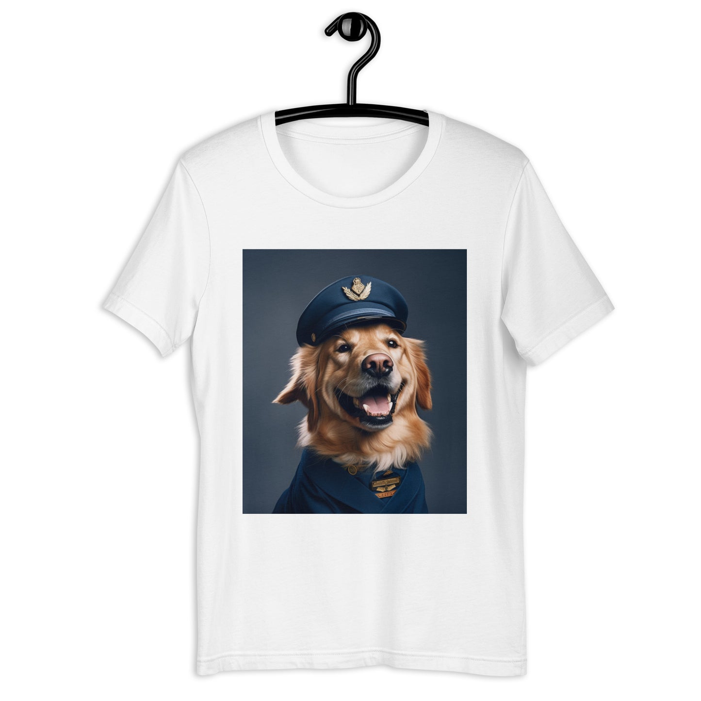 Golden Retriever Airline Pilot Unisex t-shirt